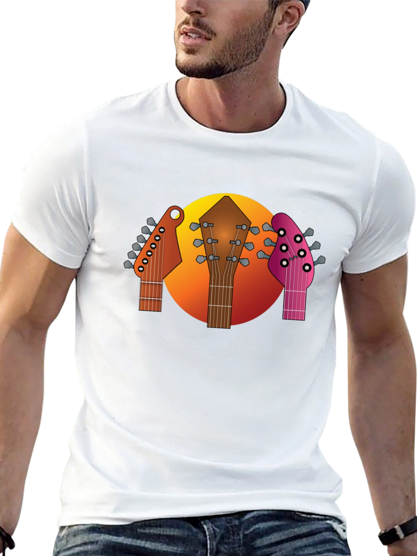 Guitar Headstocks Graphic T-Shirt