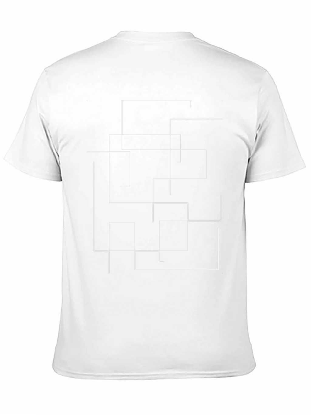 Abstract Lines Graphic Print Black T-Shirt