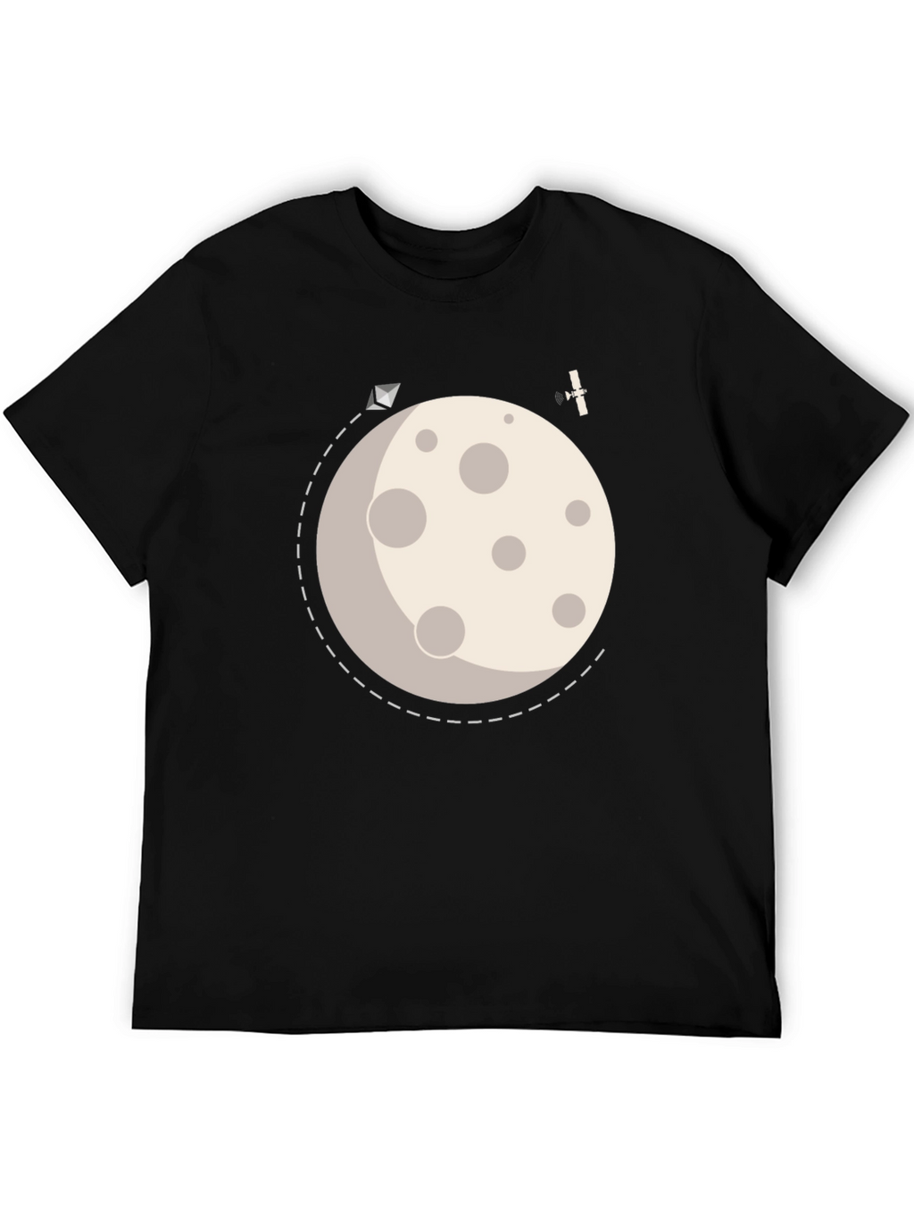 To the Moon Graphic Tee - Black