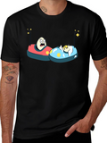 Bumper Car Eggs T-Shirt - Fun Cartoon Graphic Tee