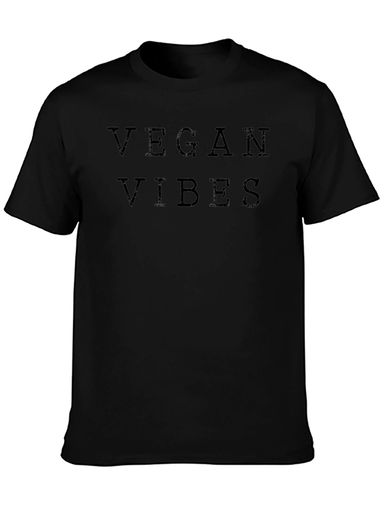 Vegan Vibes Black Graphic Tee