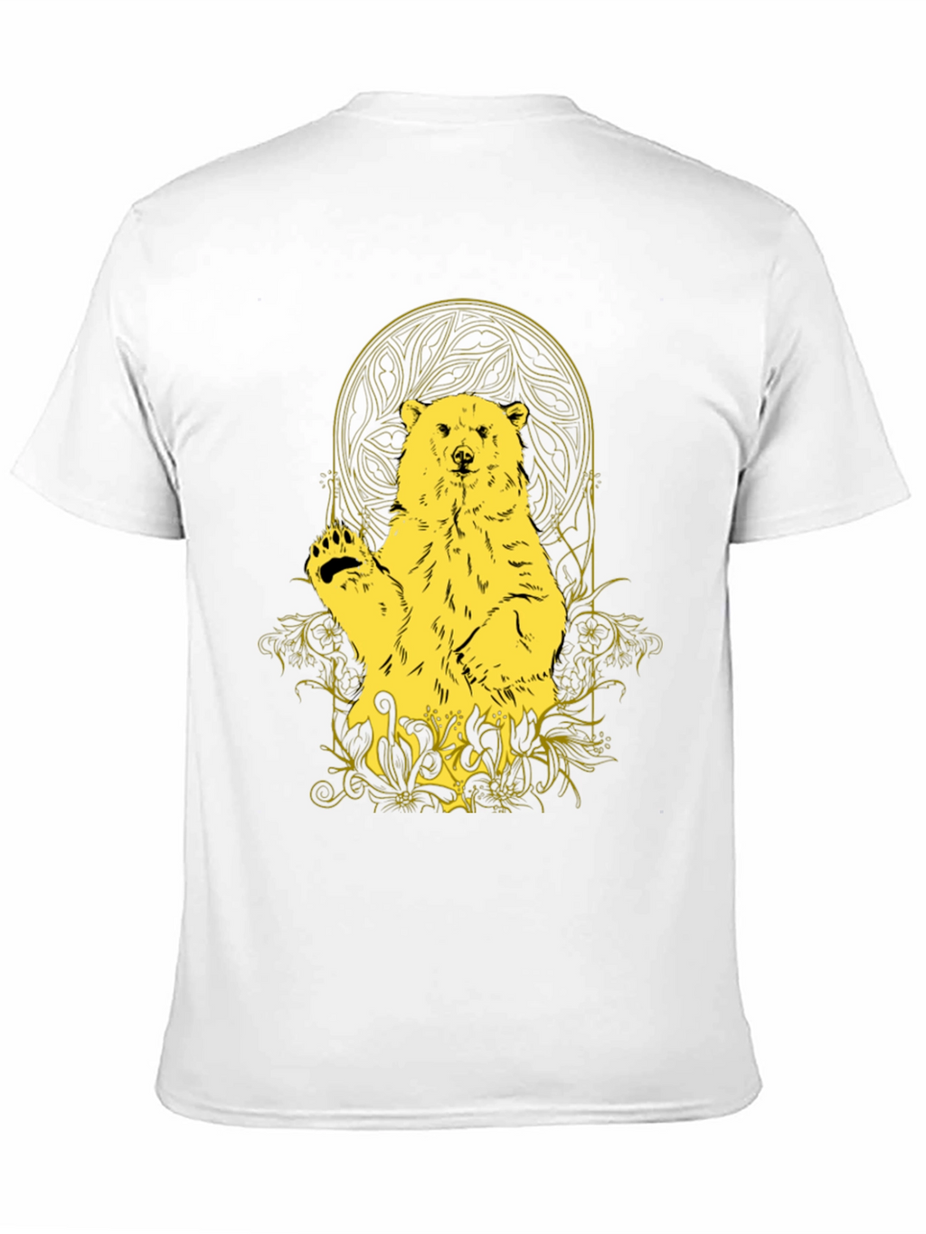 Bear Graphic Tee - Black Casual T-Shirt
