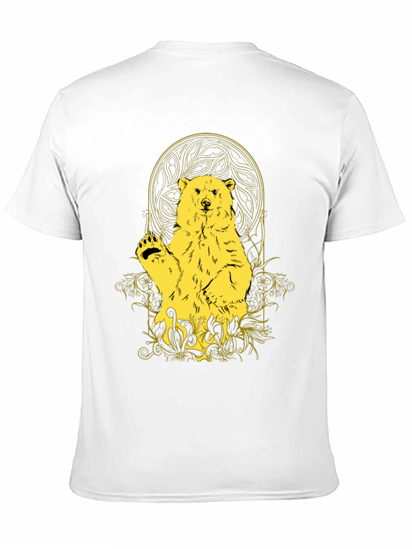 Bear Graphic Tee - Black Casual T-Shirt