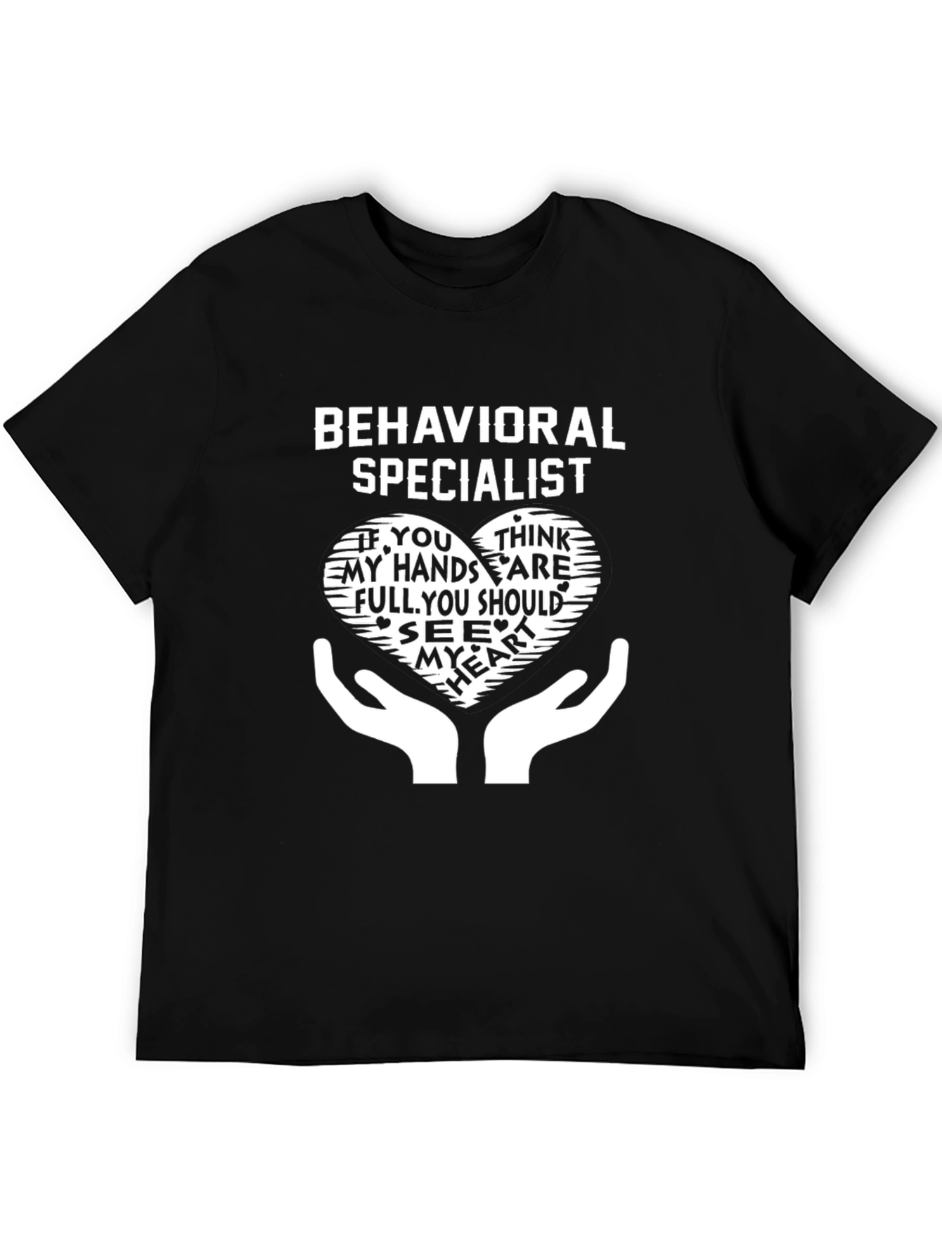 Behavioral Specialist Graphic Tee - Heart Hands