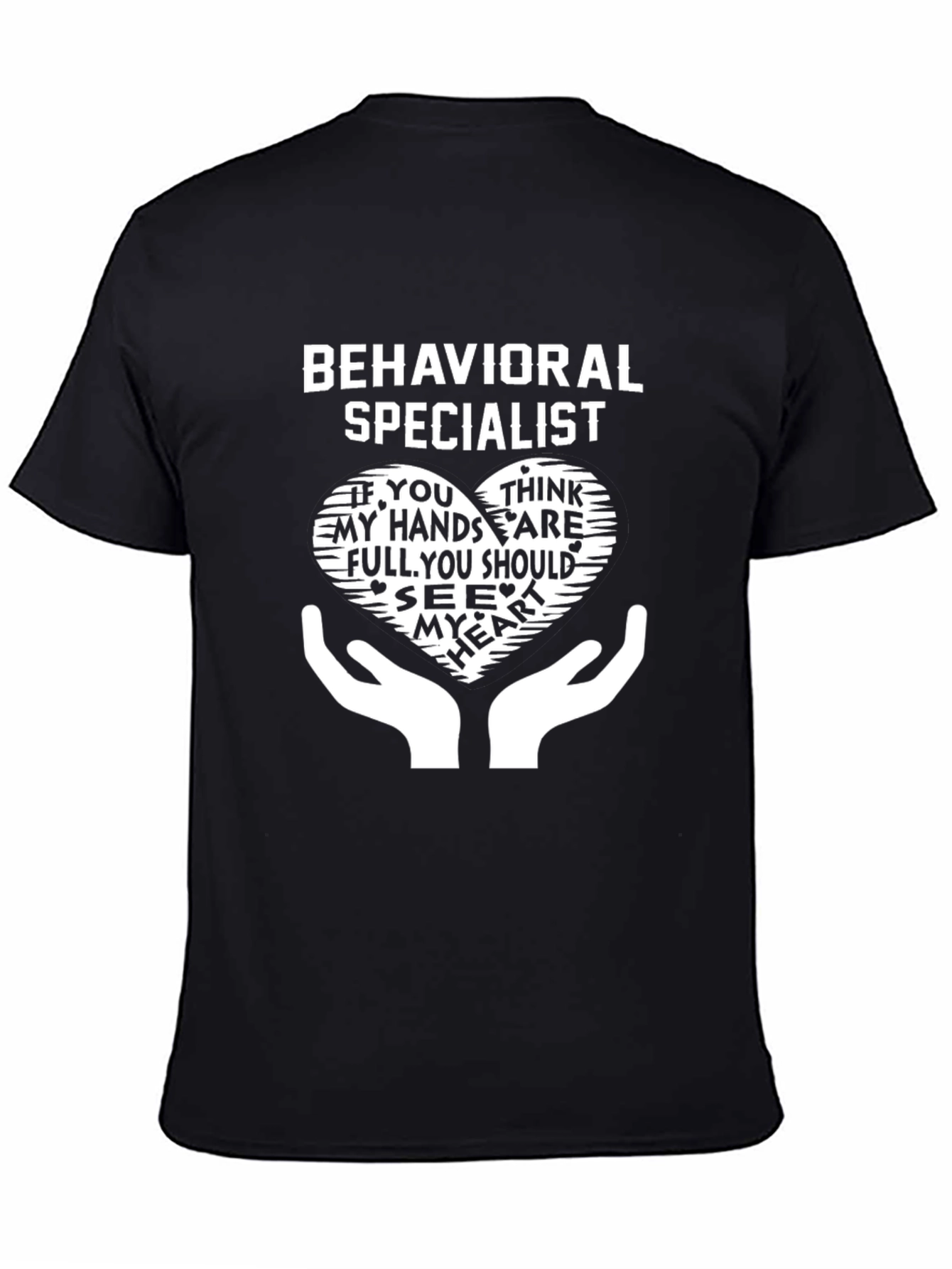 Behavioral Specialist Graphic Tee - Heart Hands
