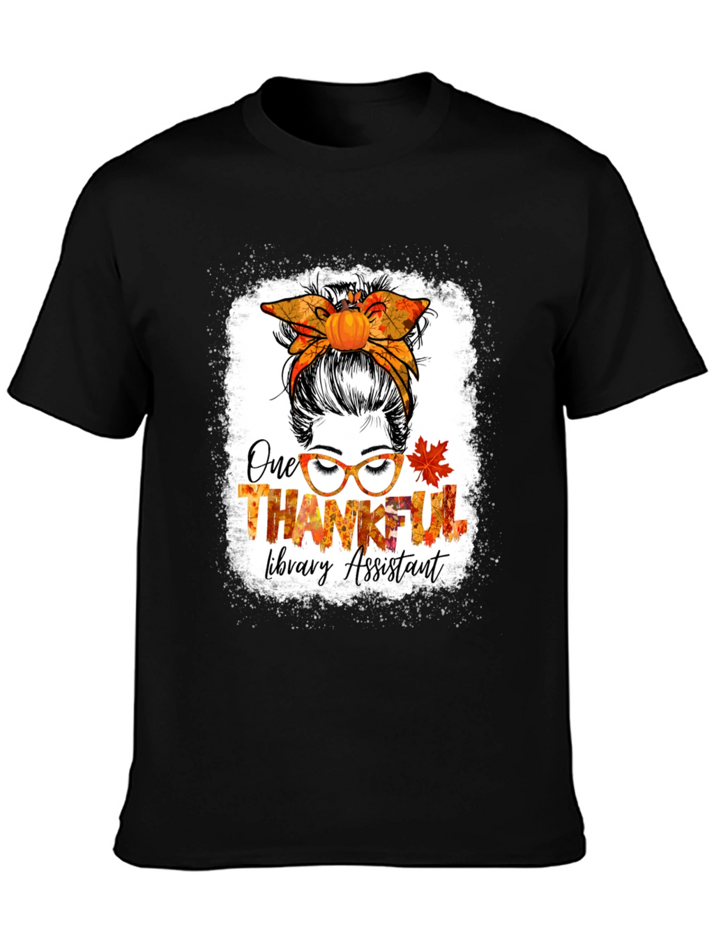Thankful Library Assistant Thanksgiving T-Shirt