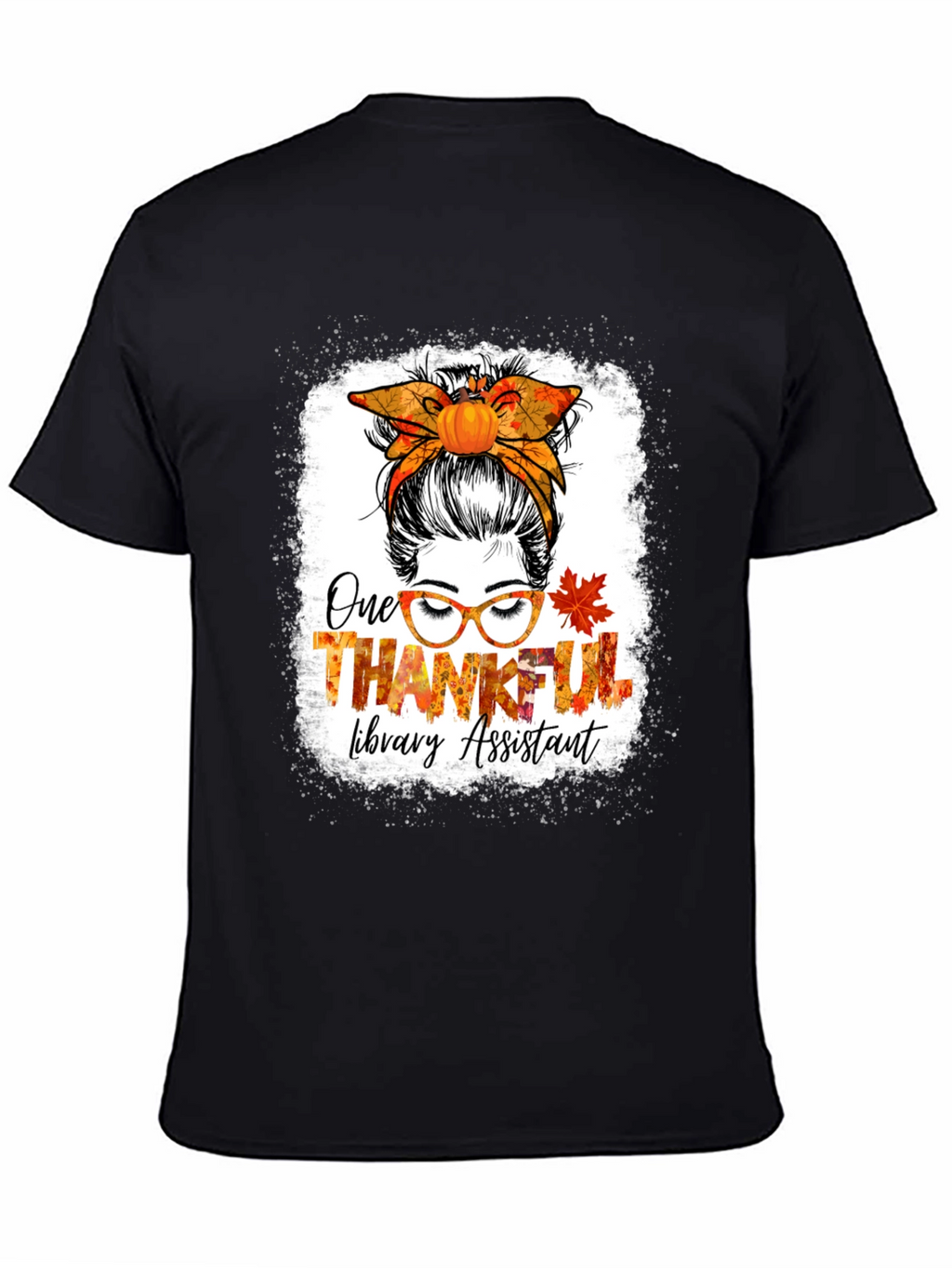 Thankful Library Assistant Thanksgiving T-Shirt
