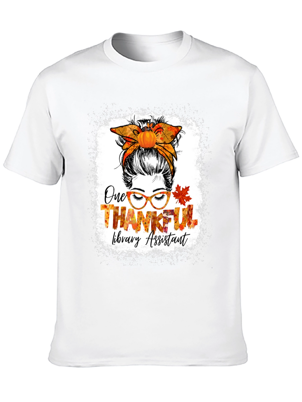 Thankful Library Assistant Thanksgiving T-Shirt