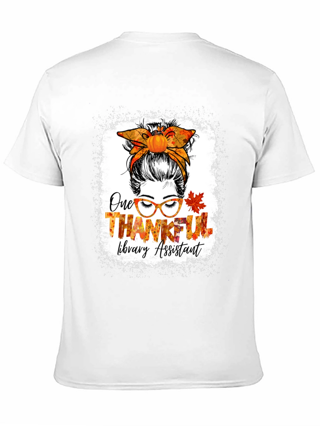 Thankful Library Assistant Thanksgiving T-Shirt
