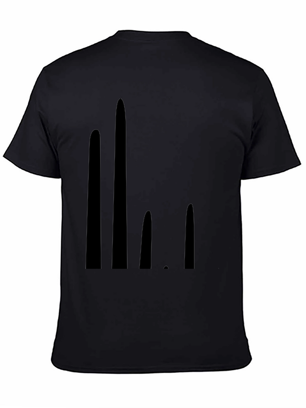 Modern Graphic Black T-Shirt