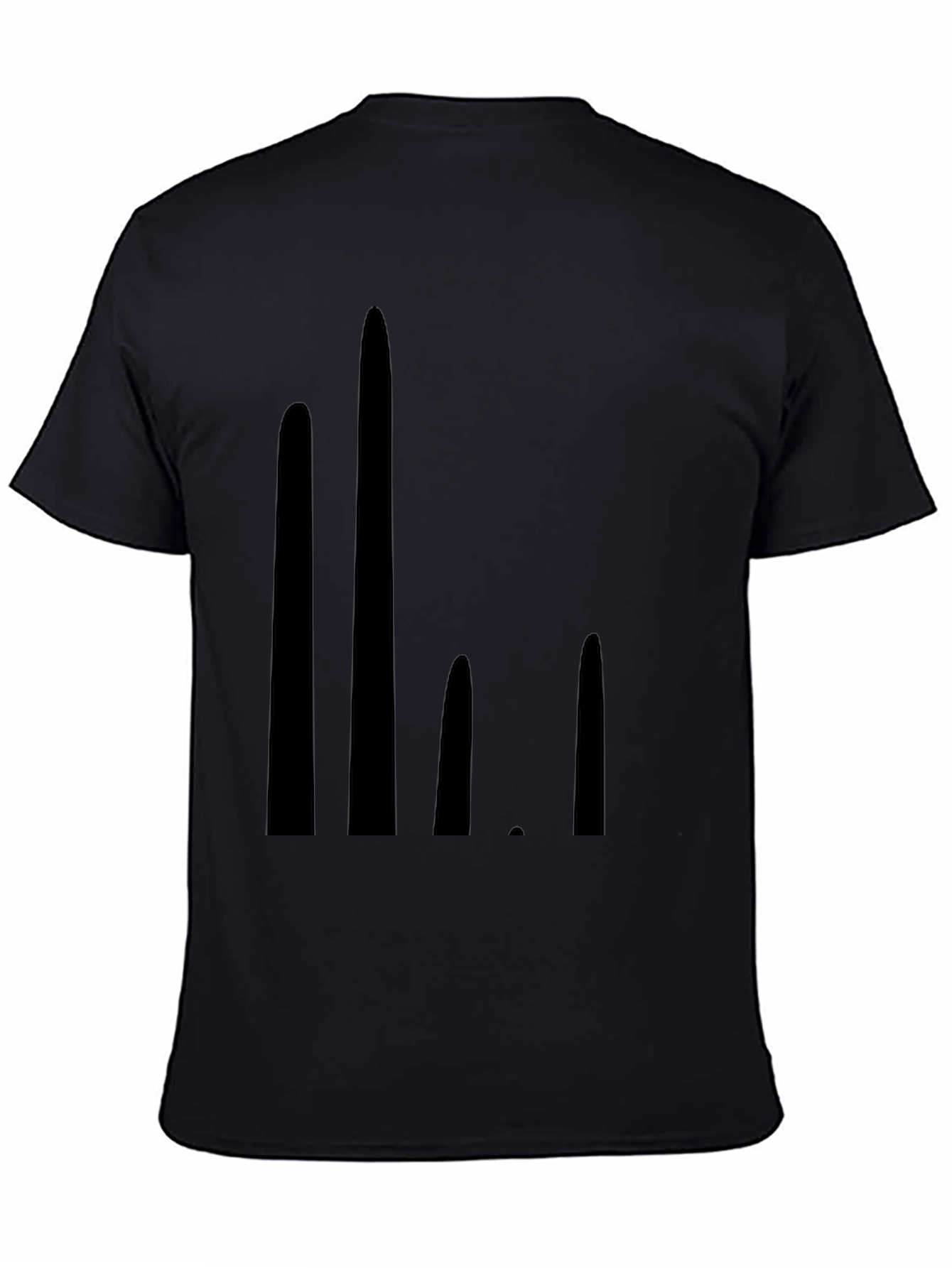Modern Graphic Black T-Shirt