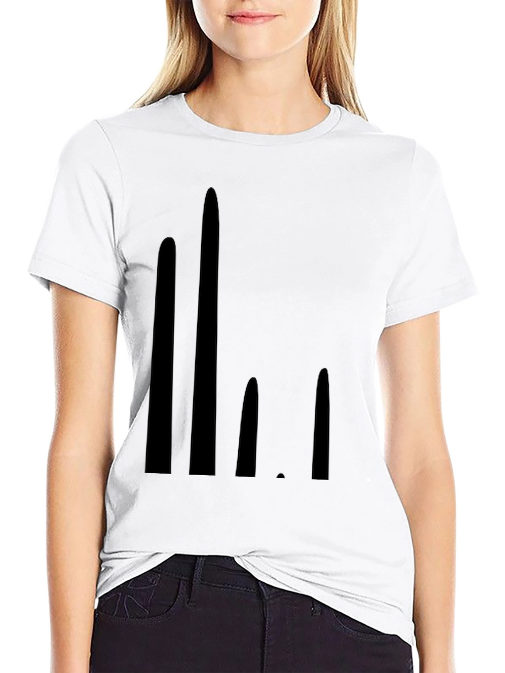 Modern Graphic Black T-Shirt