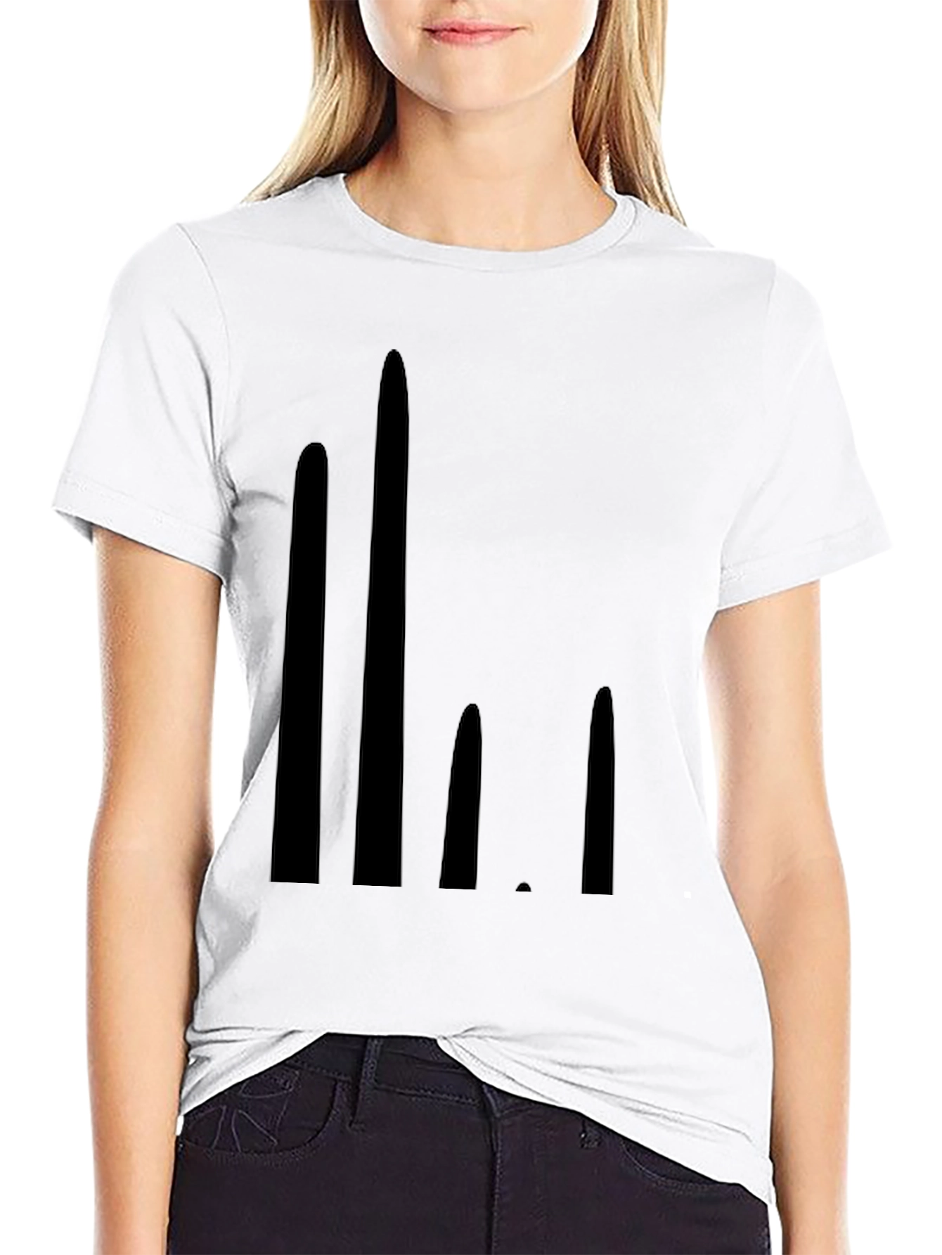 Modern Graphic Black T-Shirt