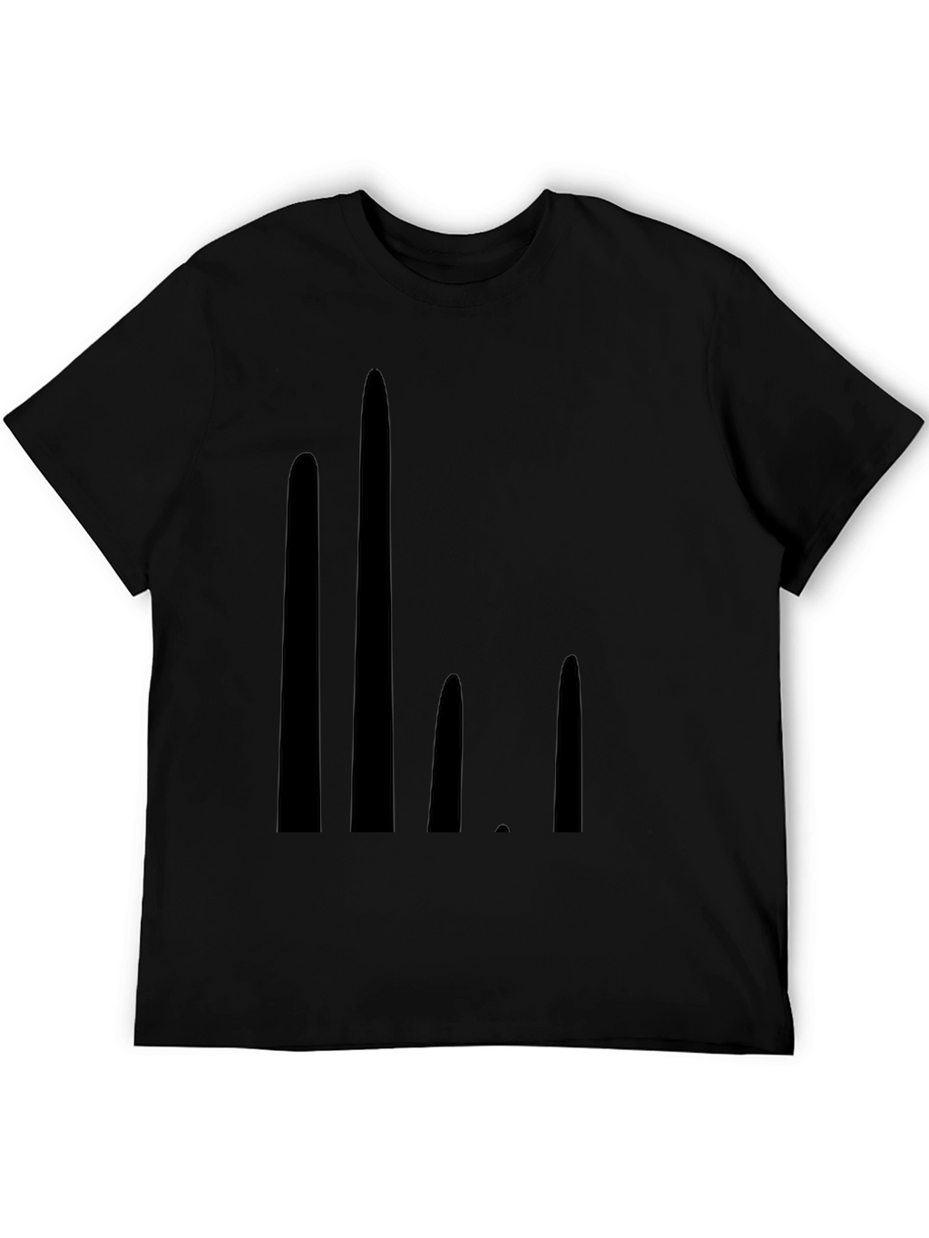 Modern Graphic Black T-Shirt