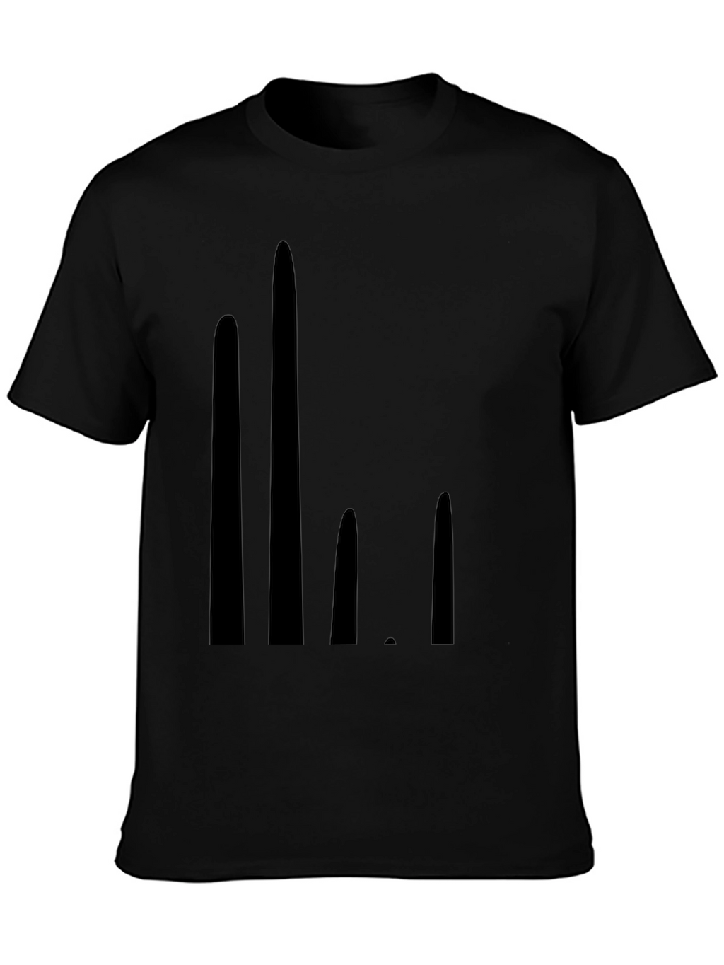 Modern Graphic Black T-Shirt