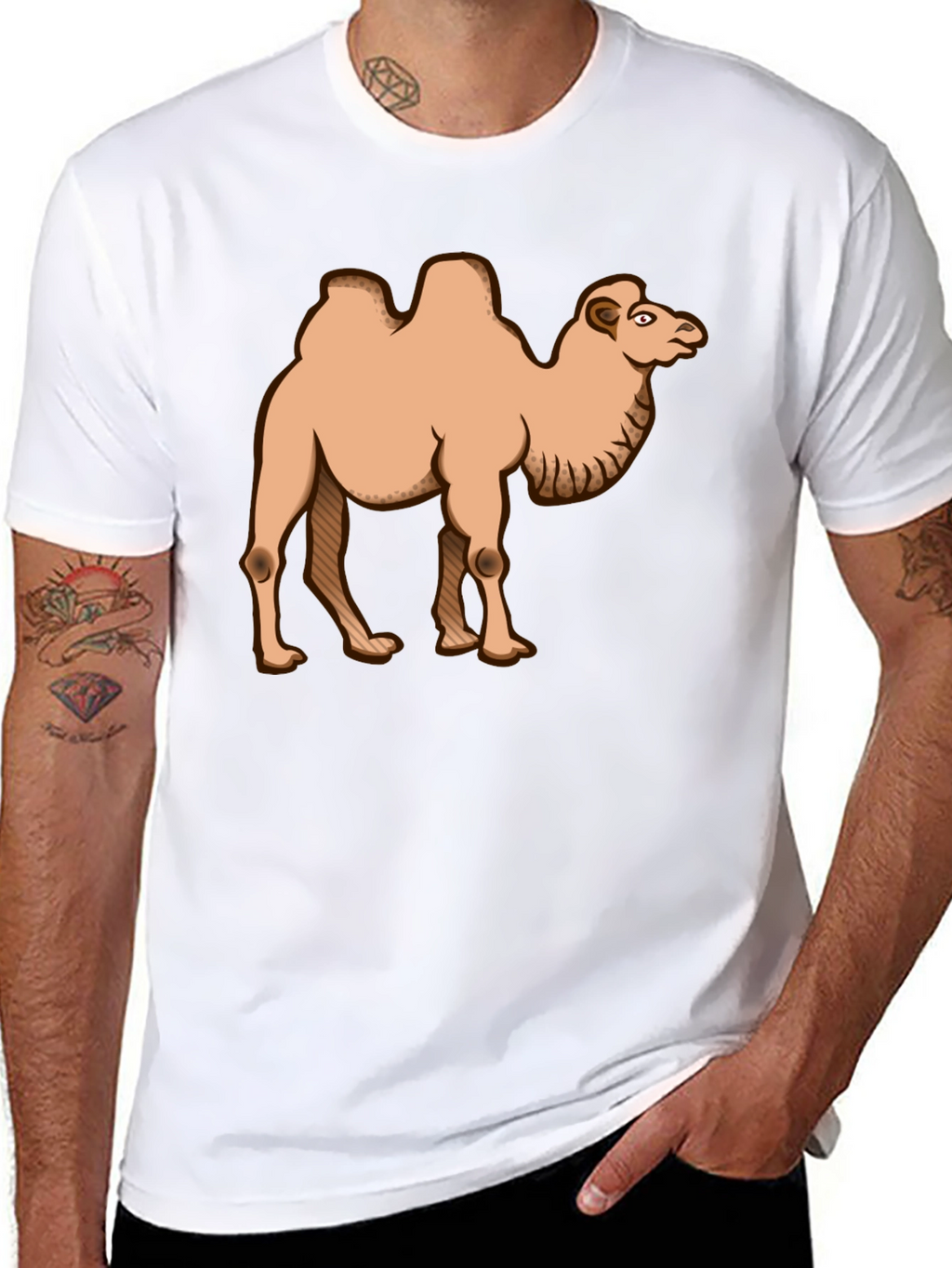 Camel Graphic Tee - Desert Animal T-Shirt