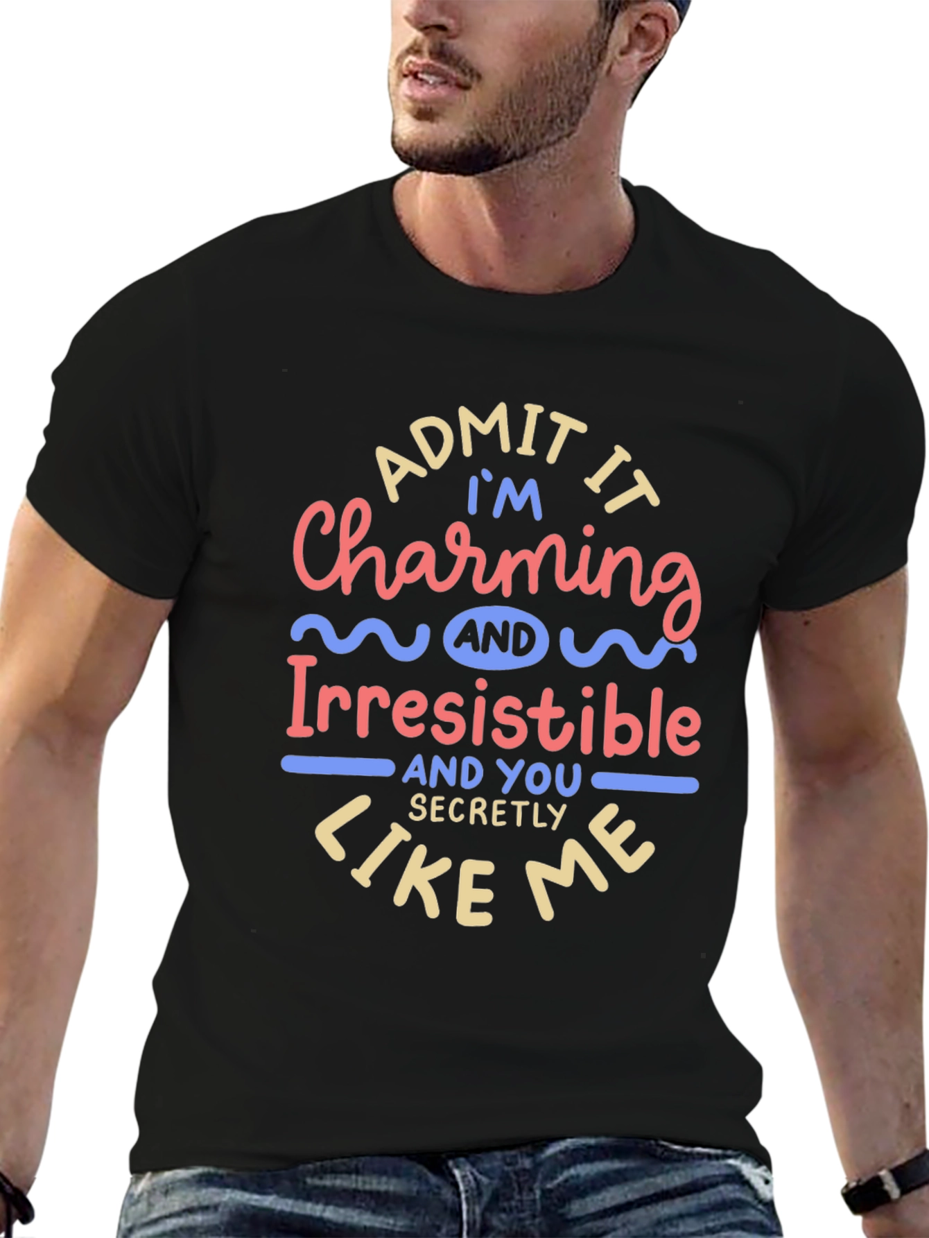 Charming & Irresistible Mens Graphic Tee
