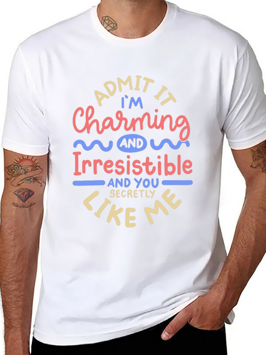 Charming & Irresistible Mens Graphic Tee