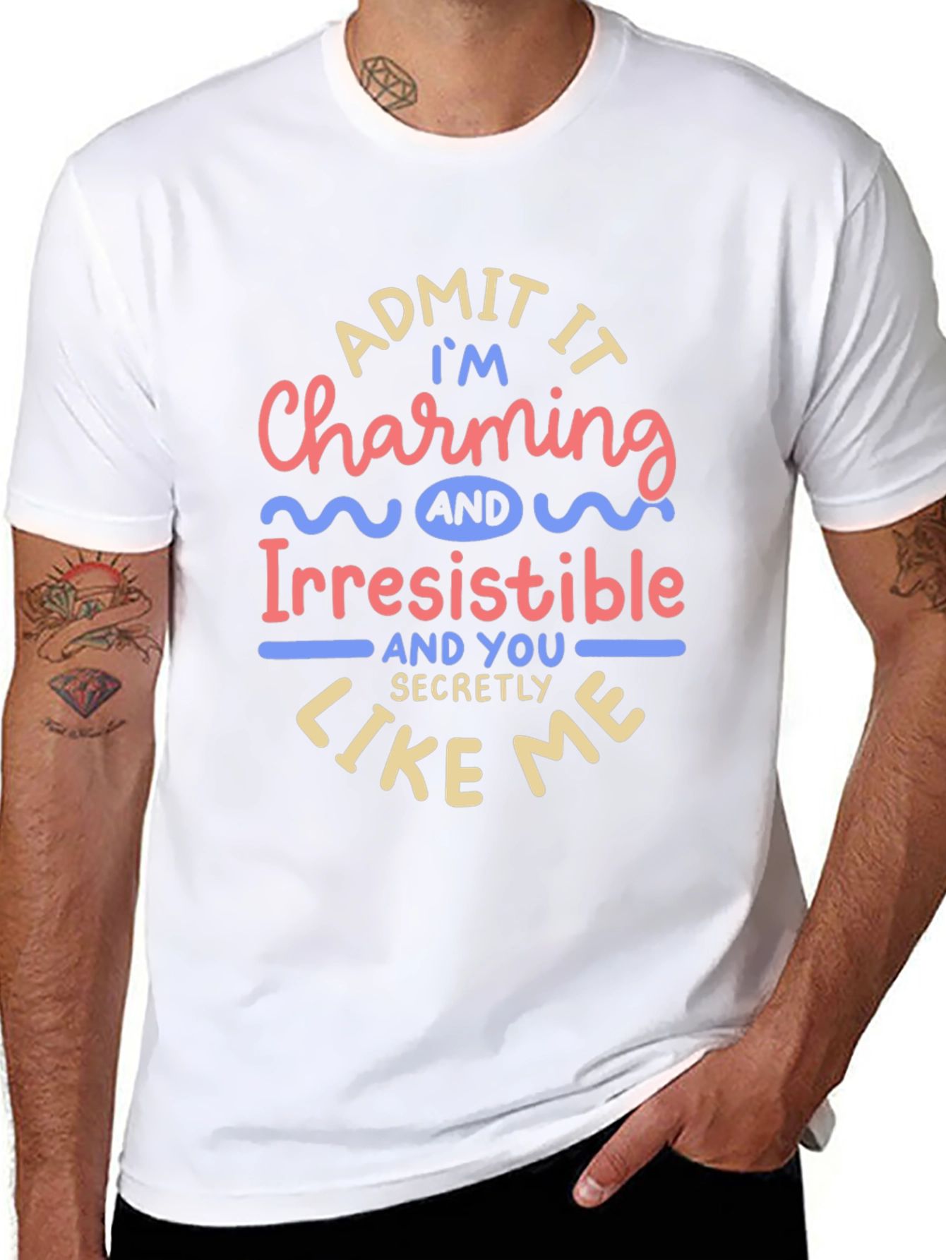 Charming & Irresistible Mens Graphic Tee