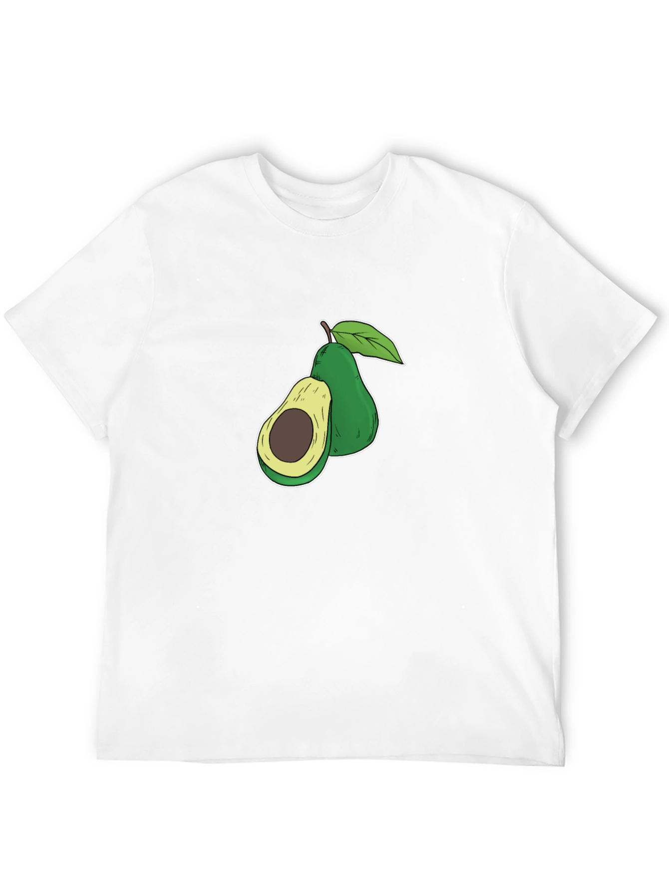 Avocado Graphic Print Black T-Shirt