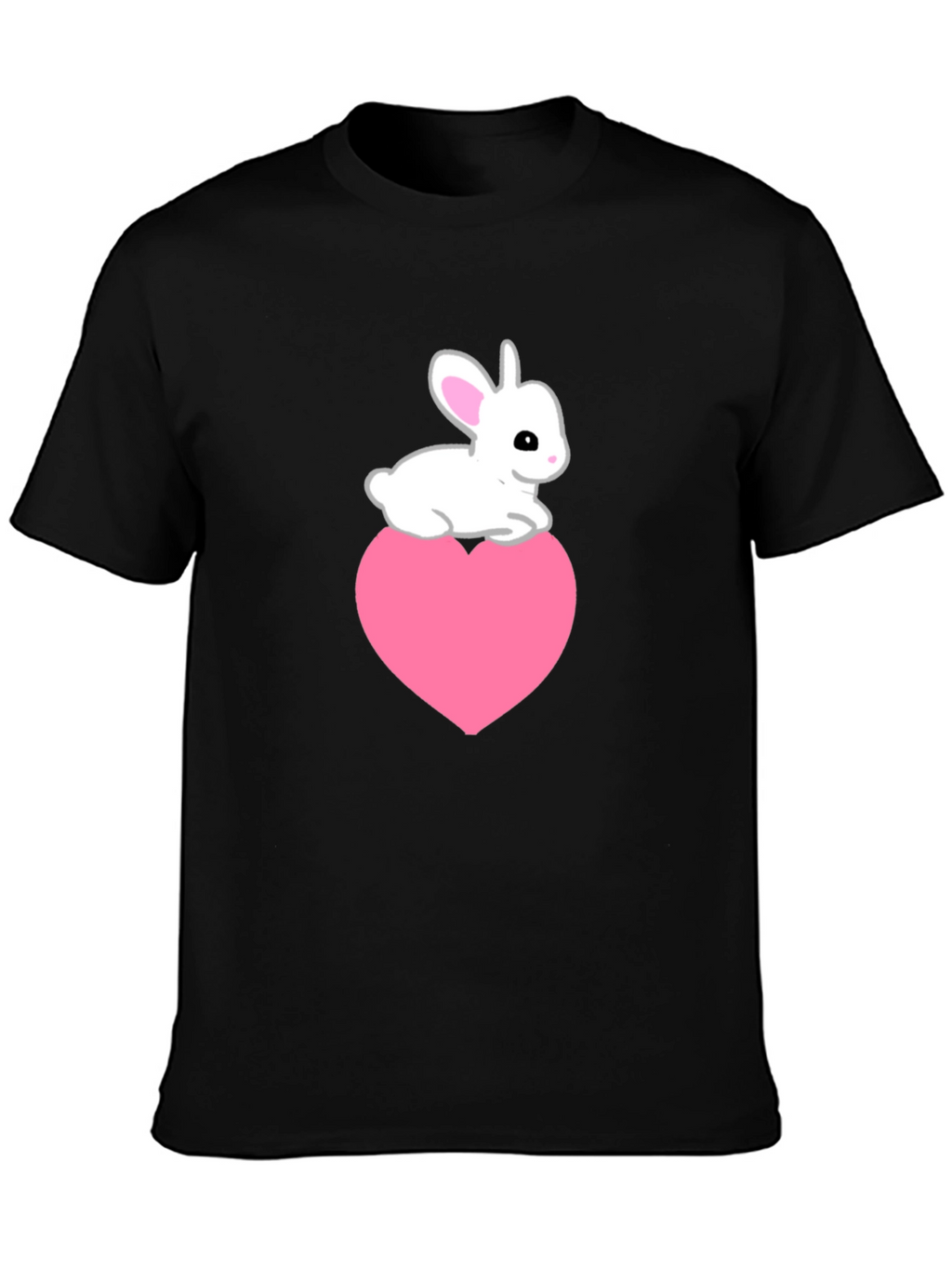 Rabbit Heart Tee - Cute Graphic T-Shirt