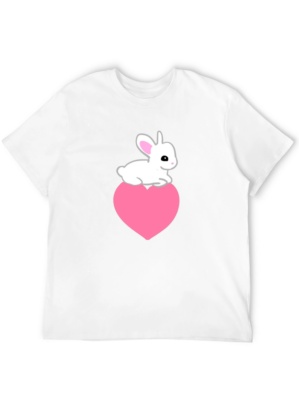 Rabbit Heart Tee - Cute Graphic T-Shirt