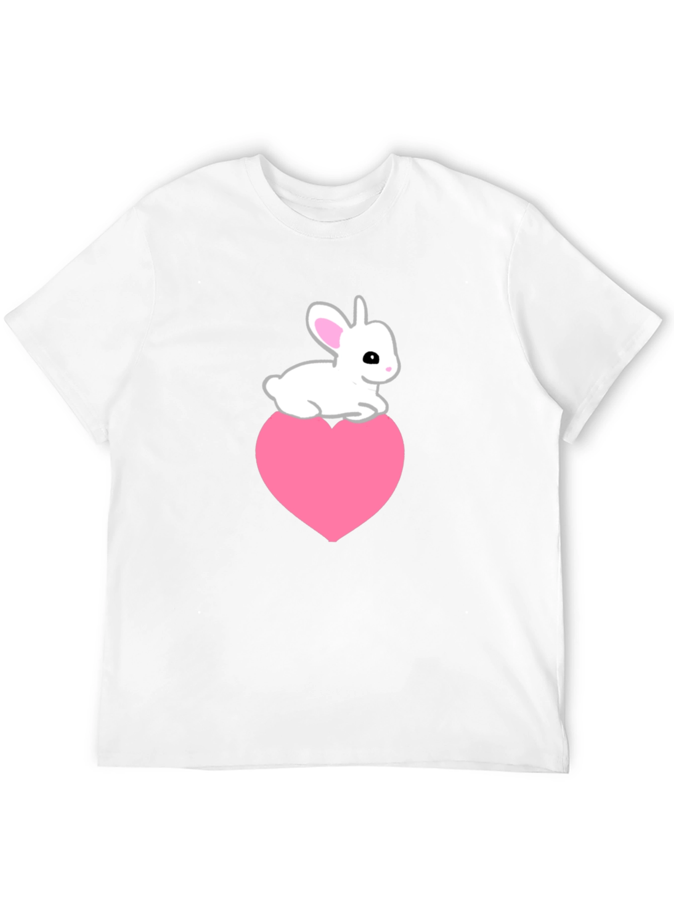 Rabbit Heart Tee - Cute Graphic T-Shirt