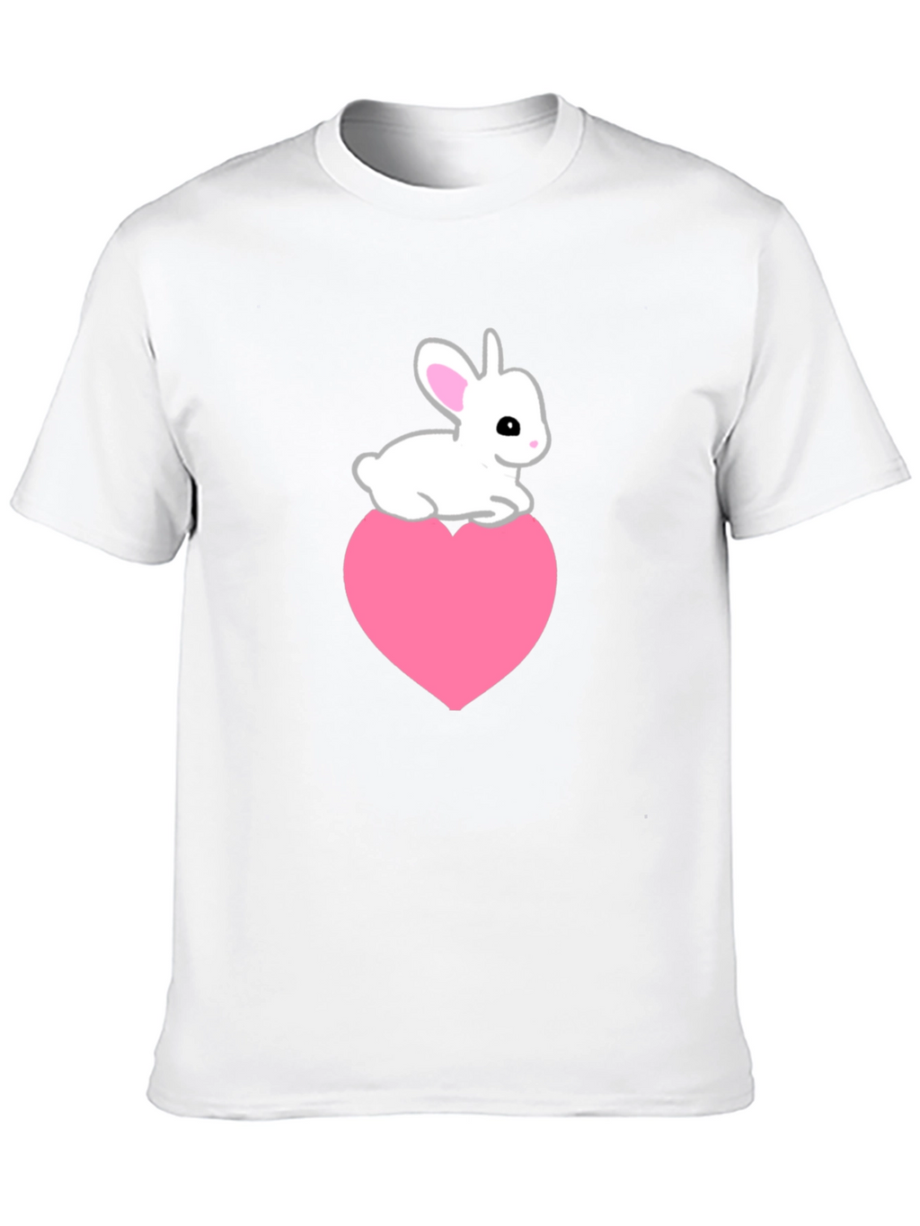 Rabbit Heart Tee - Cute Graphic T-Shirt