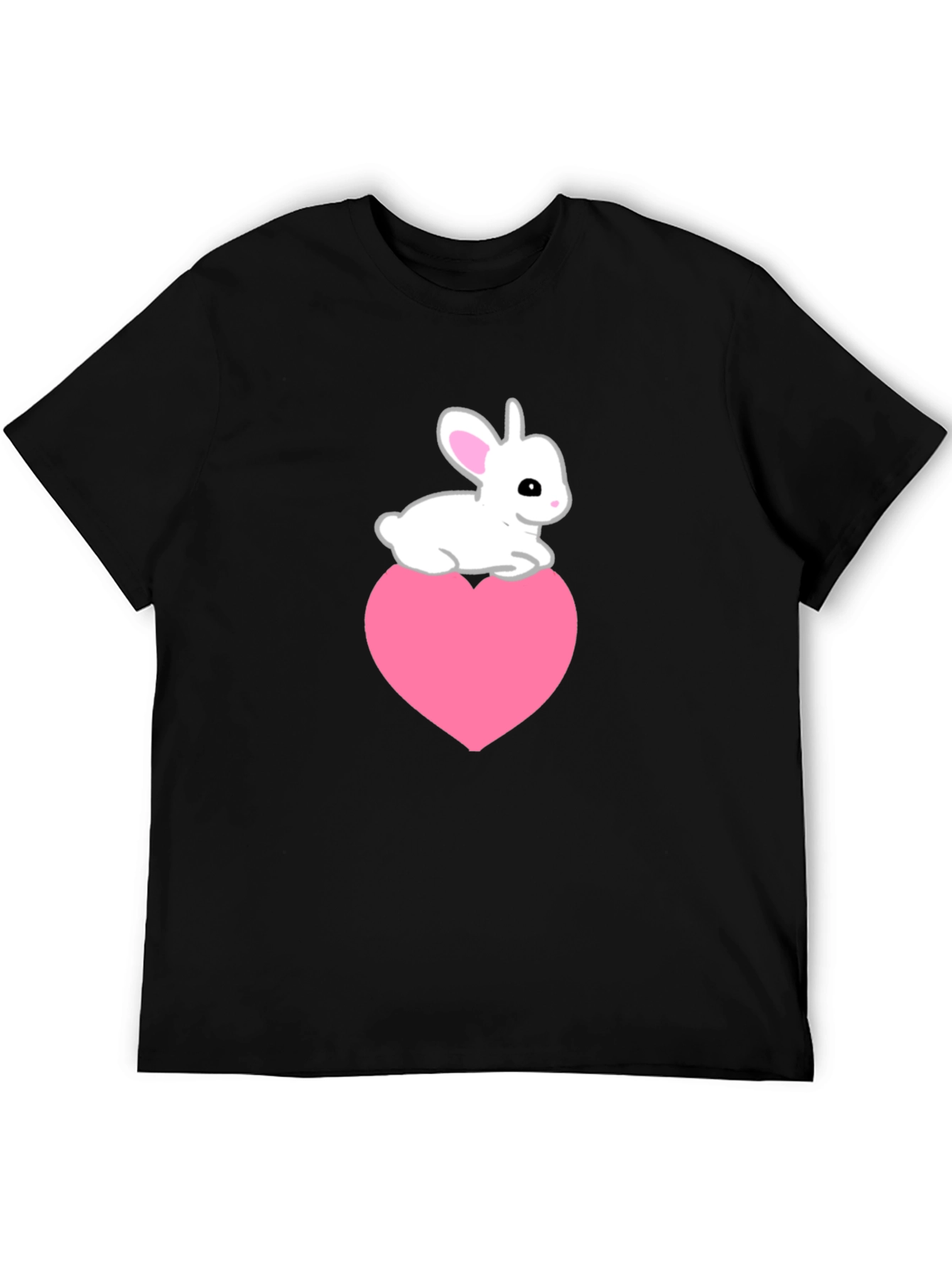 Rabbit Heart Tee - Cute Graphic T-Shirt