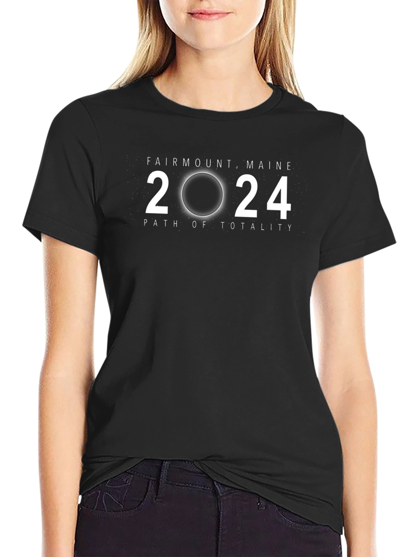 Fairmount Maine 2024 Path of Totality T-Shirt