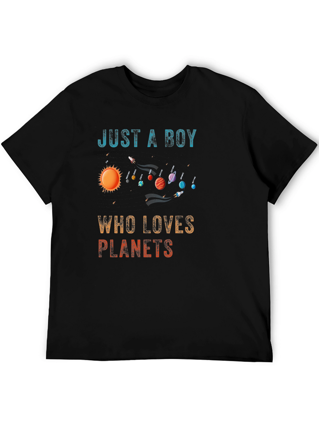 Just A Boy Who Loves Planets T-Shirt