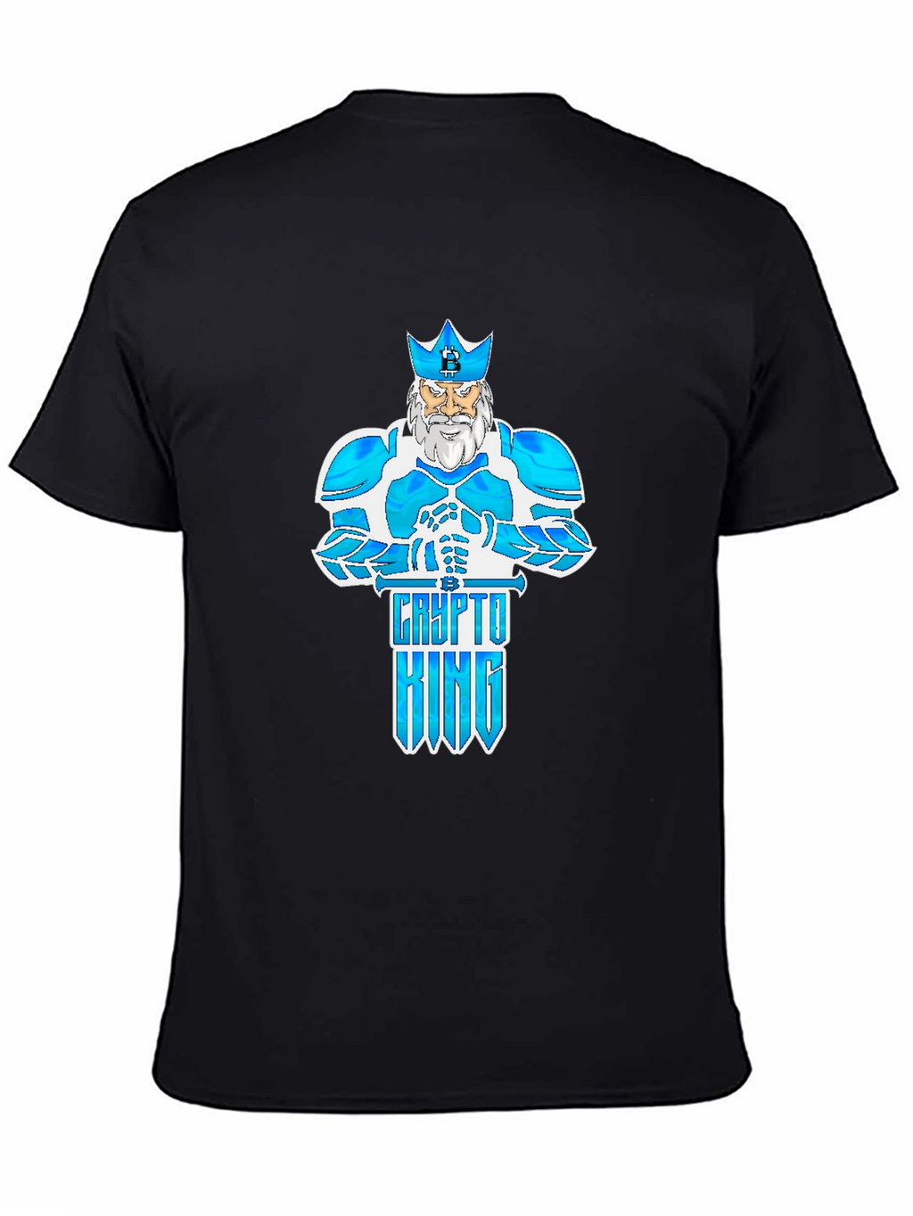 Crypto King Graphic T-Shirt - Black