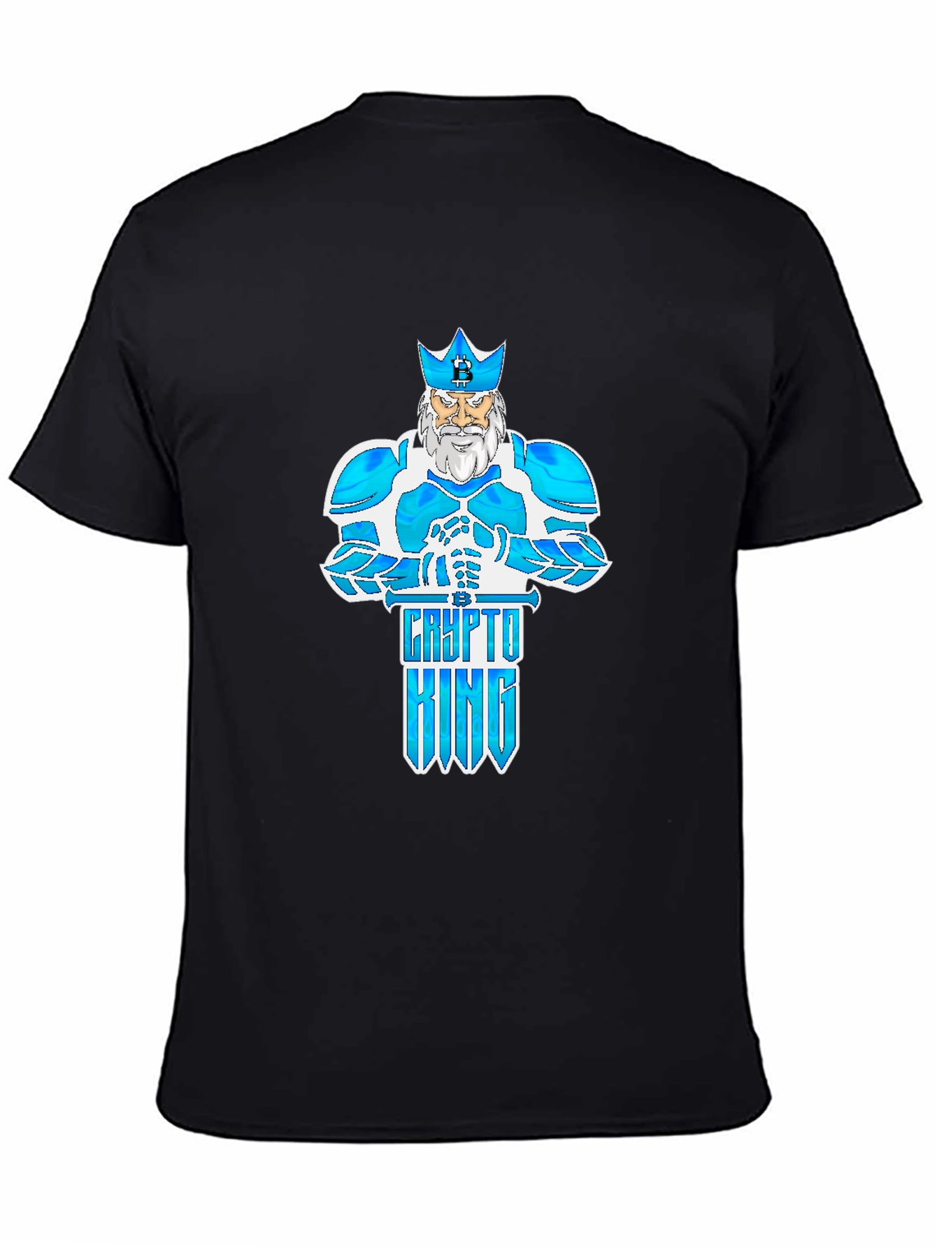 Crypto King Graphic T-Shirt - Black