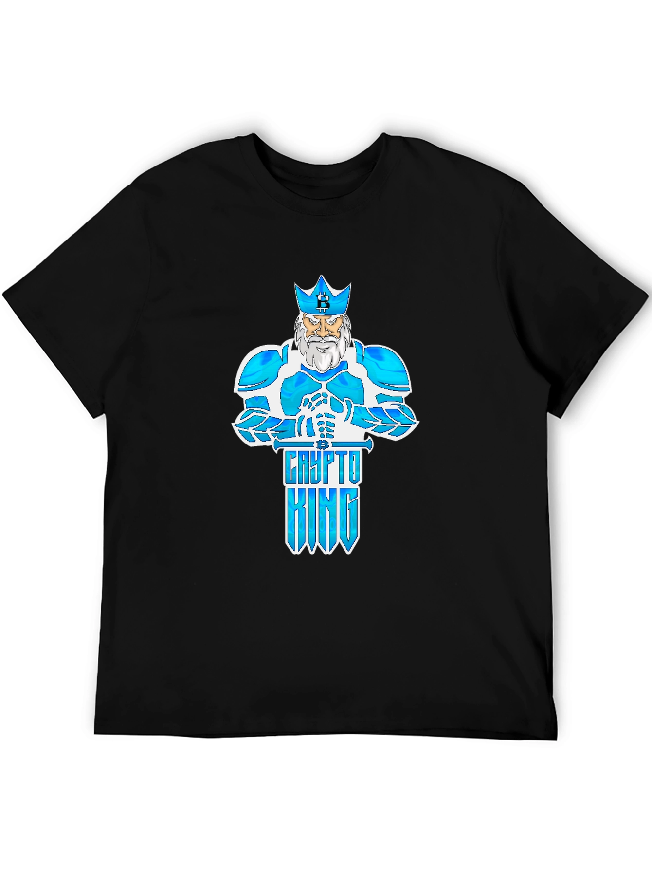 Crypto King Graphic T-Shirt - Black