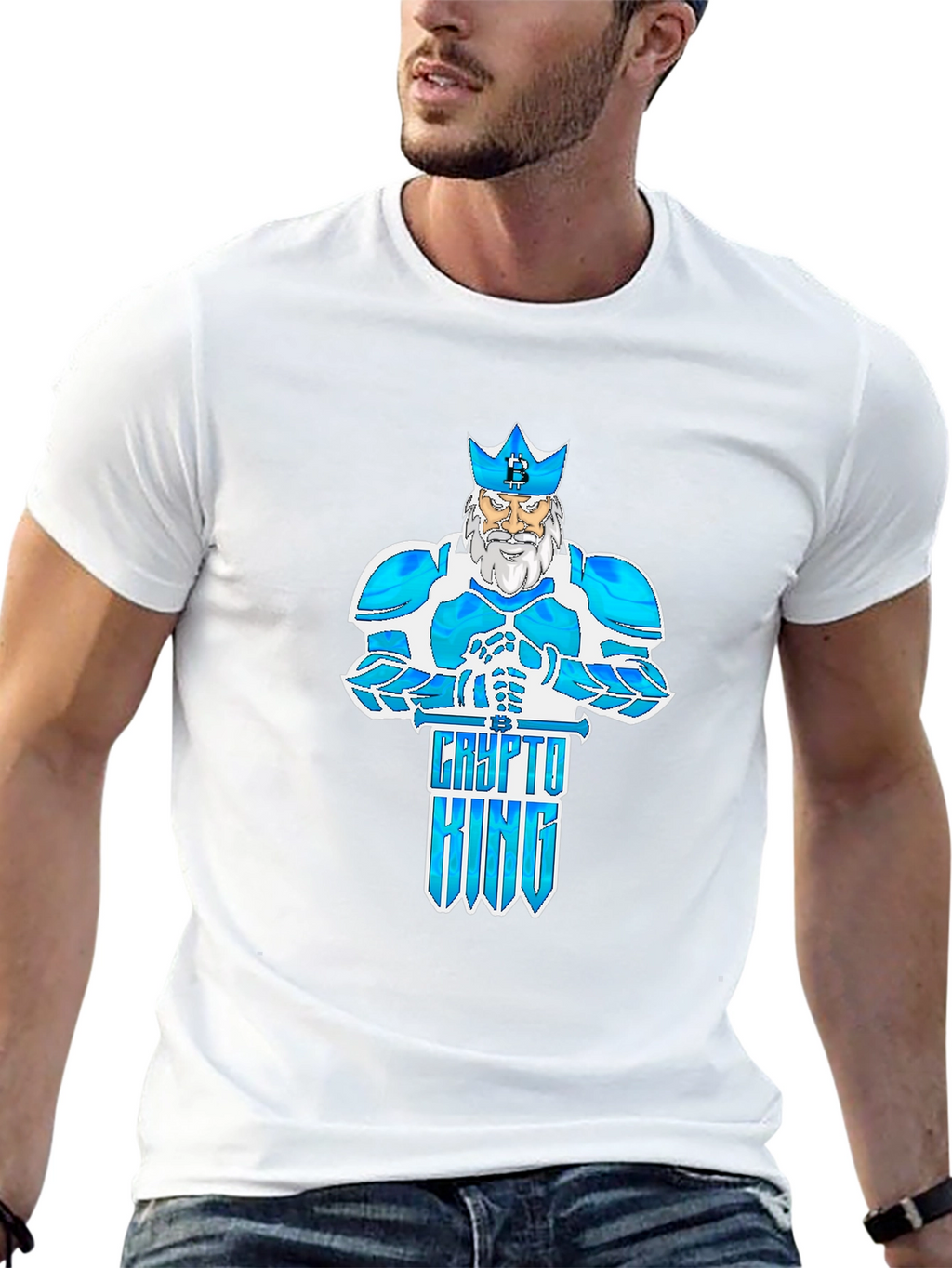 Crypto King Graphic T-Shirt - Black