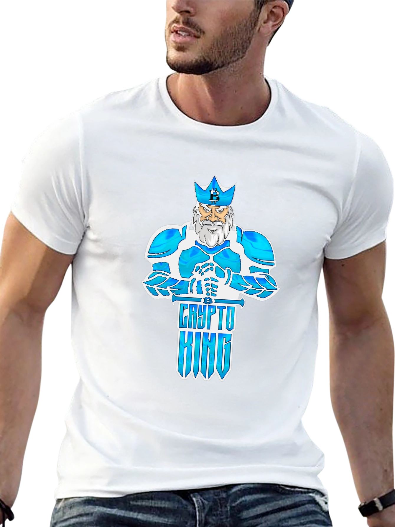Crypto King Graphic T-Shirt - Black