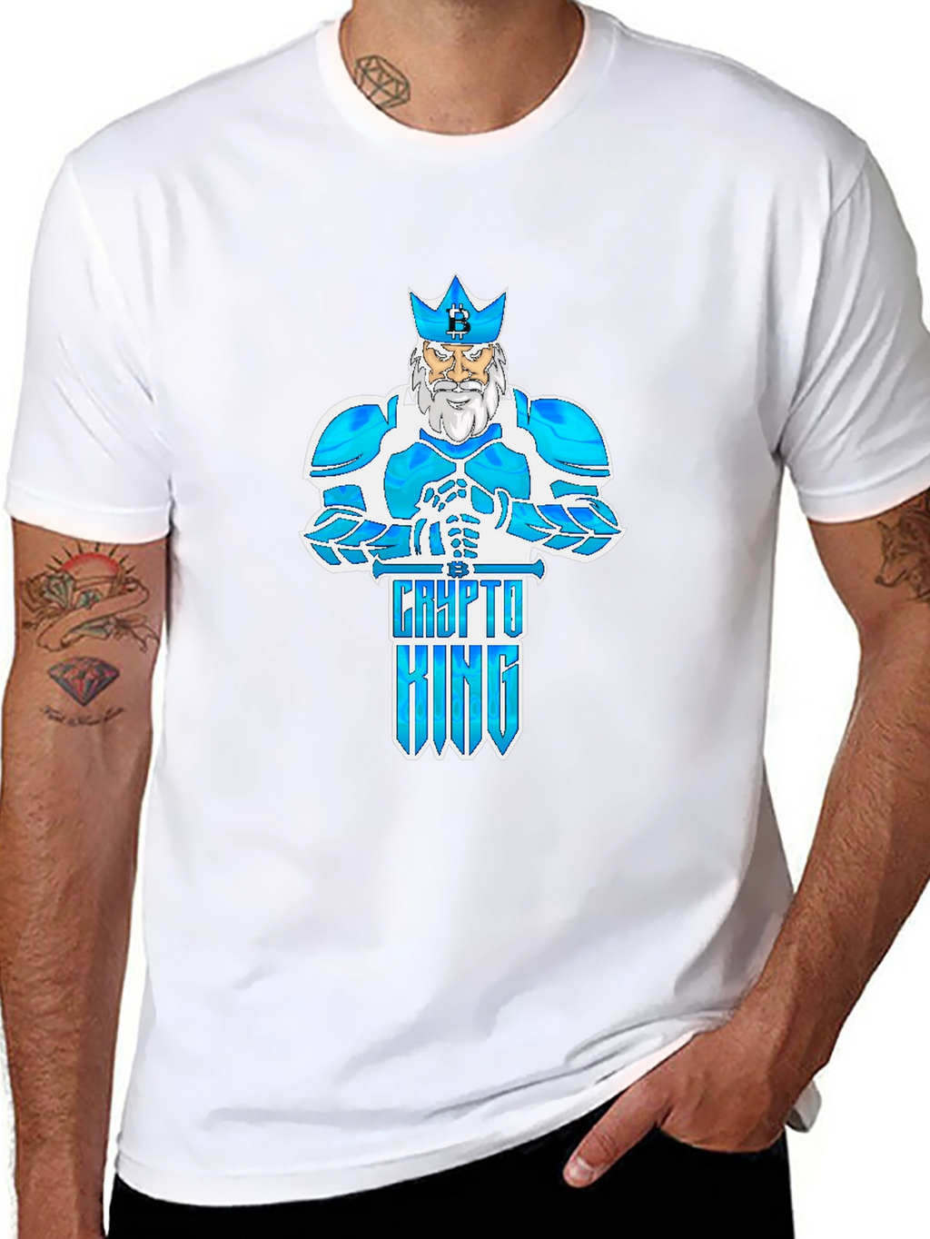 Crypto King Graphic T-Shirt - Black