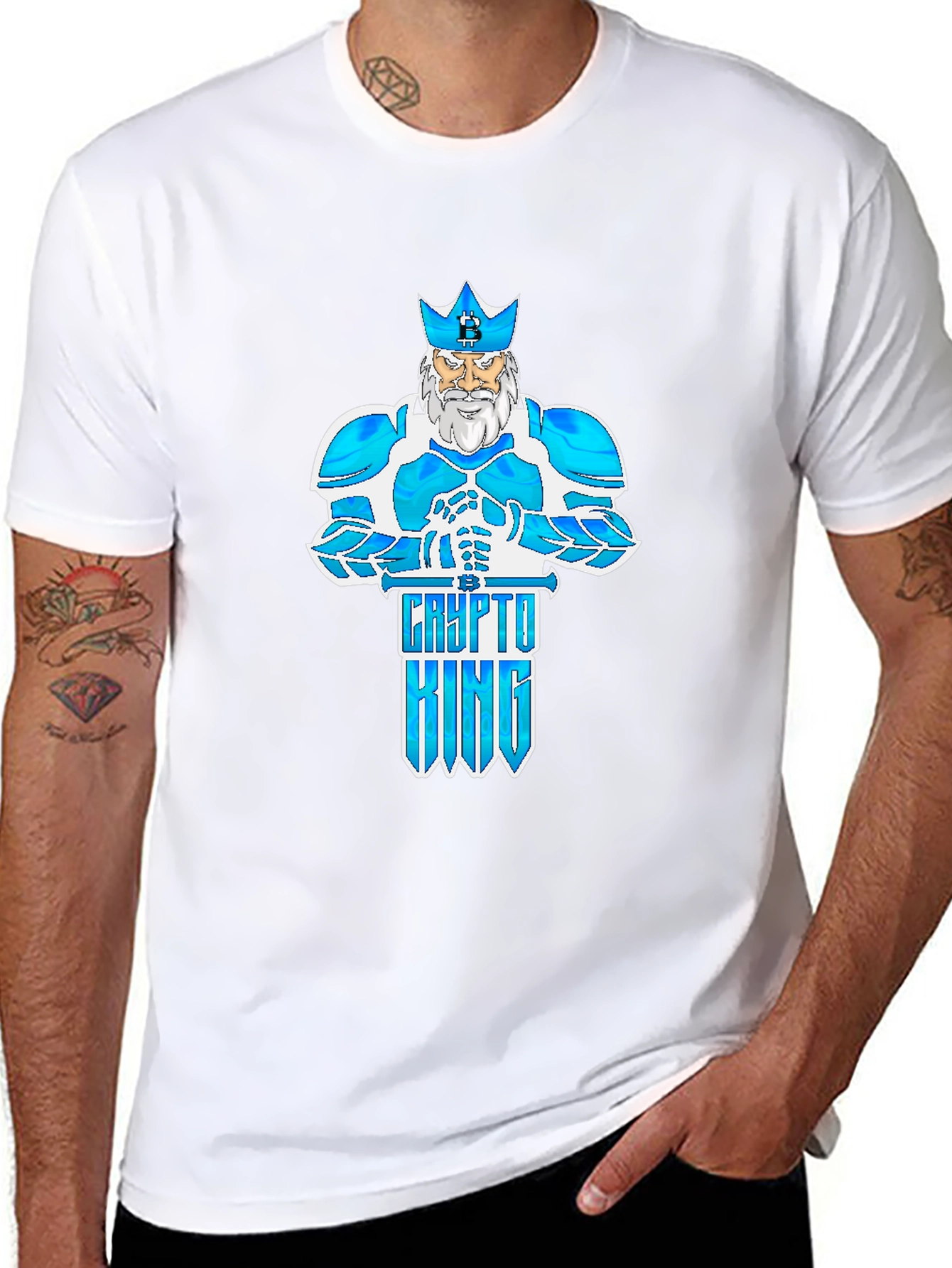 Crypto King Graphic T-Shirt - Black