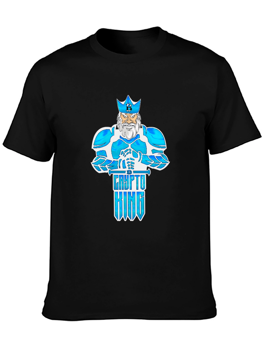 Crypto King Graphic T-Shirt - Black