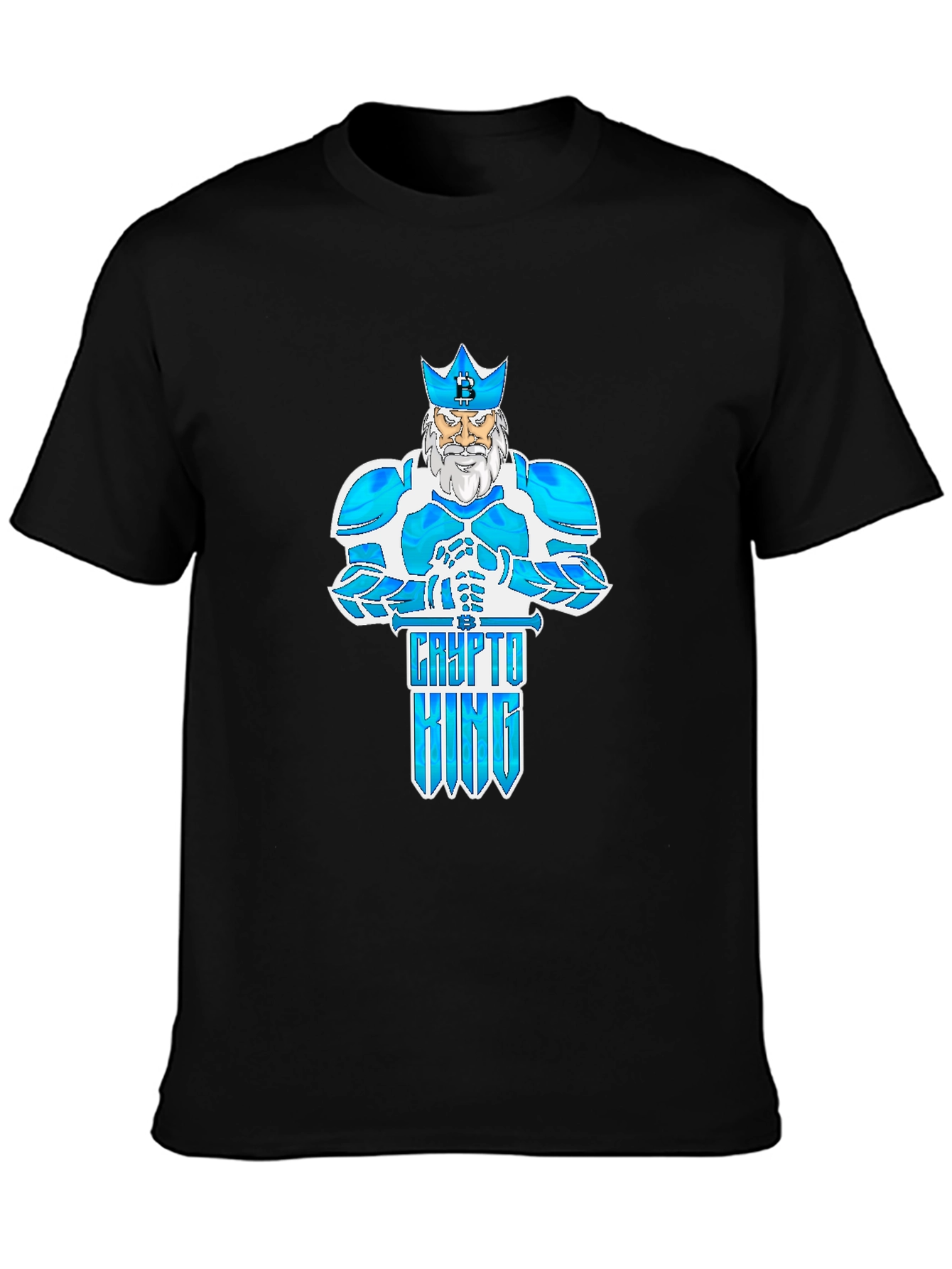 Crypto King Graphic T-Shirt - Black