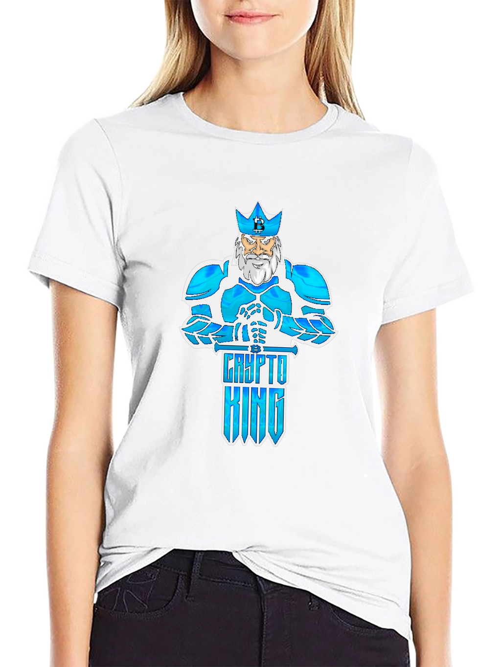 Crypto King Graphic T-Shirt - Black