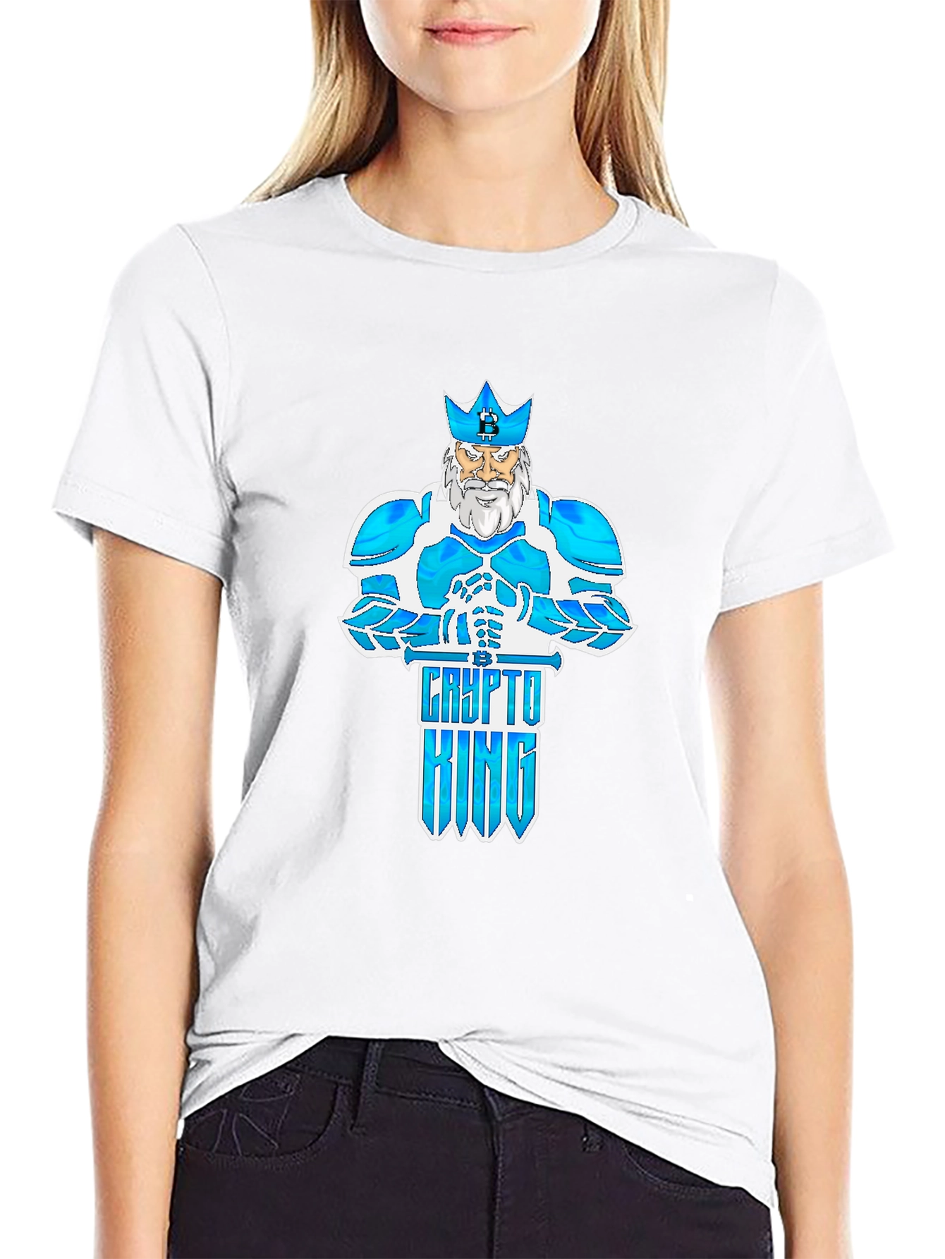 Crypto King Graphic T-Shirt - Black