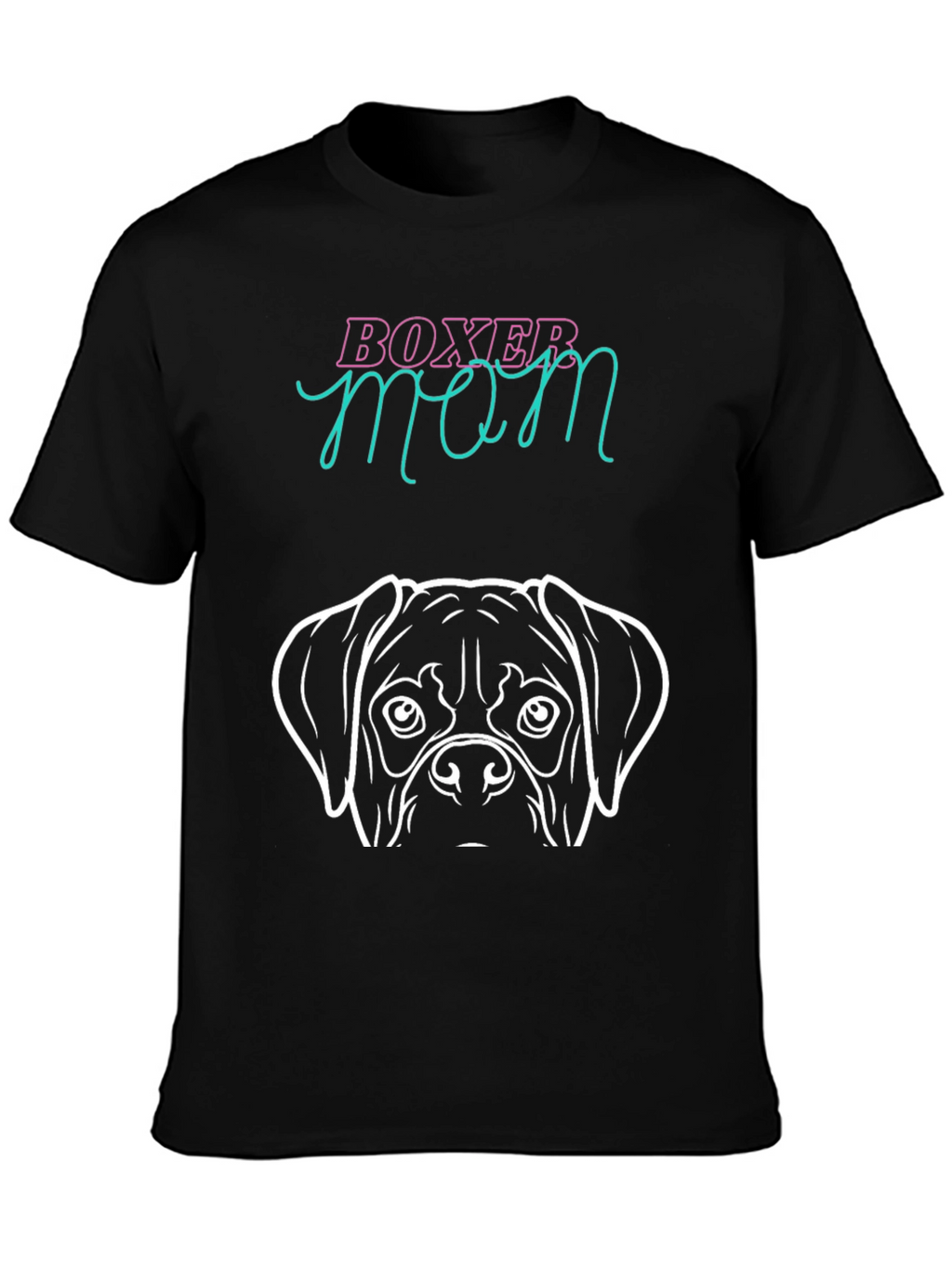 Boxer Mom Graphic Tee - Dog Lover Shirt