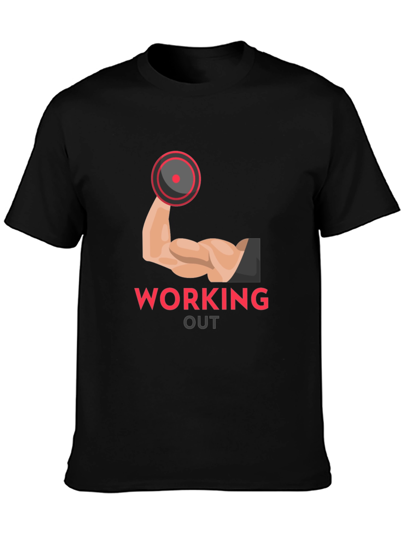 Workout Ready Graphic Tee - Black