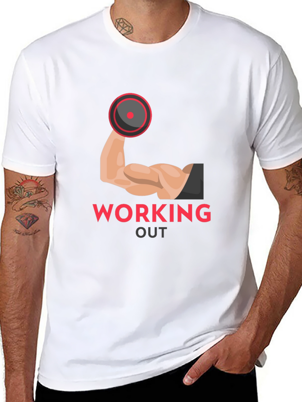 Workout Ready Graphic Tee - Black