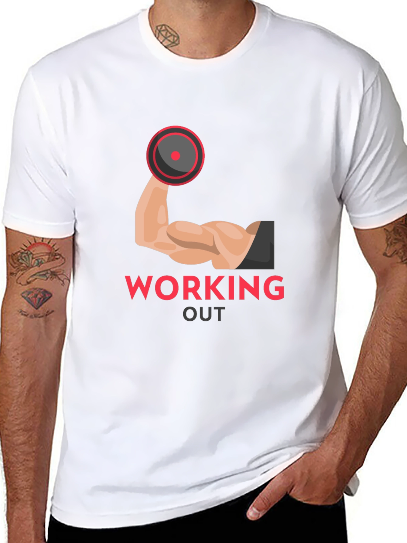 Workout Ready Graphic Tee - Black