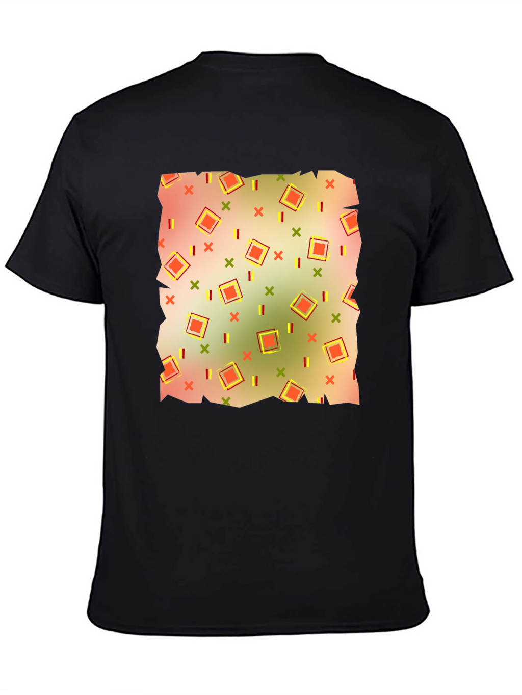 Retro Patterned Mens T-Shirt