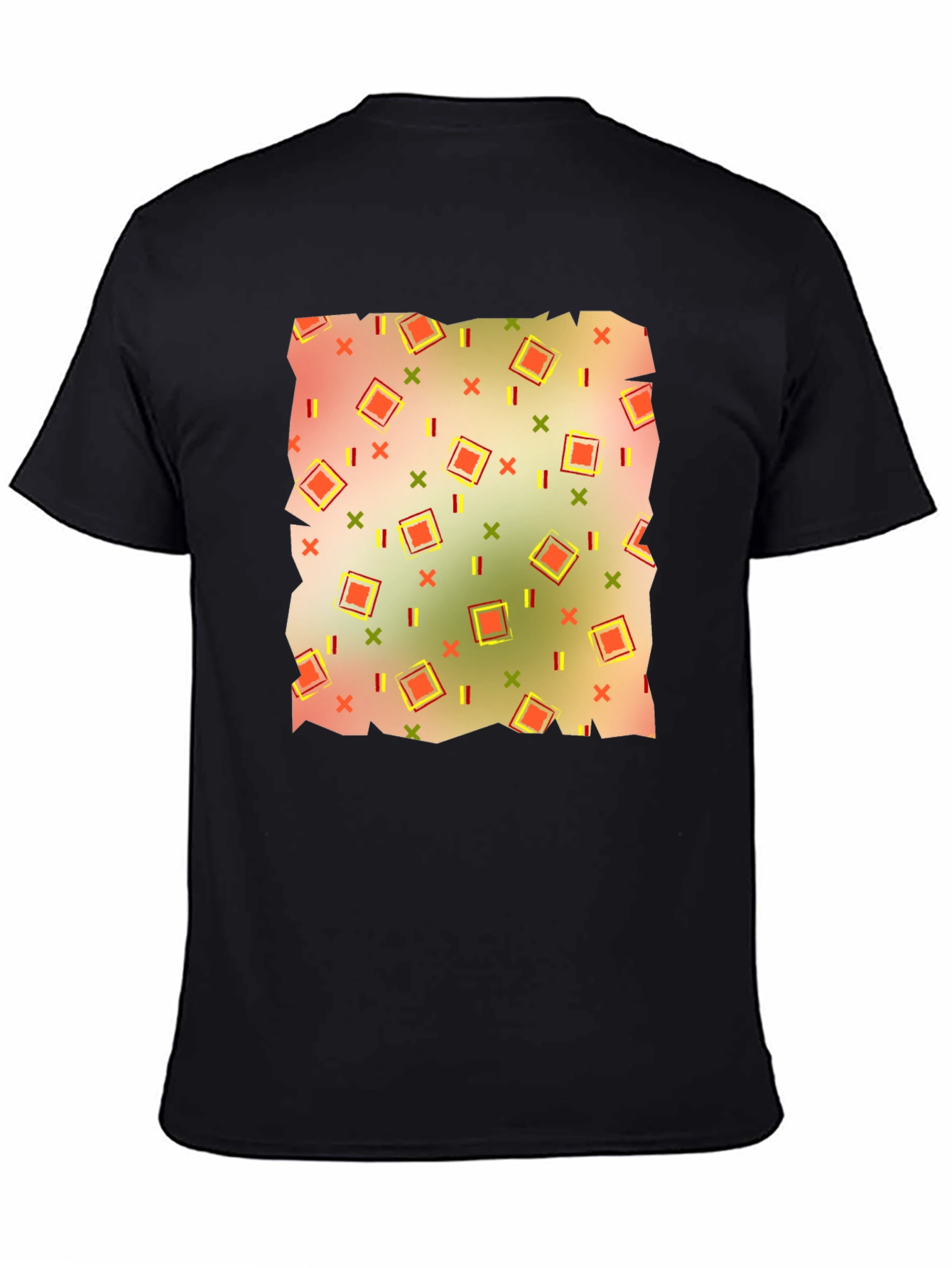 Retro Patterned Mens T-Shirt
