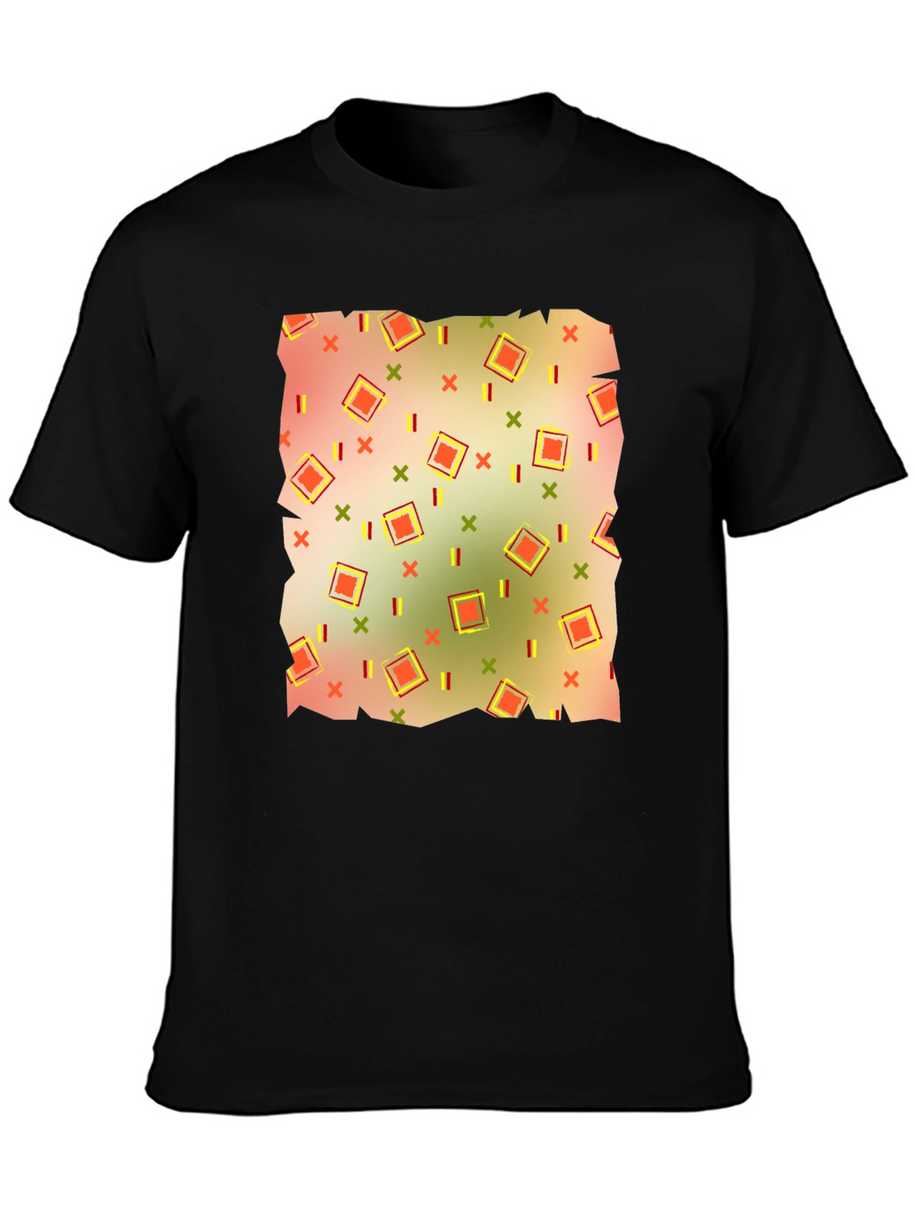 Retro Patterned Mens T-Shirt