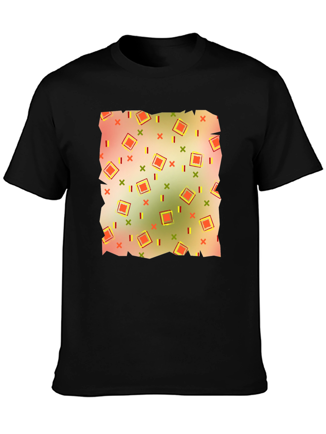 Retro Patterned Mens T-Shirt
